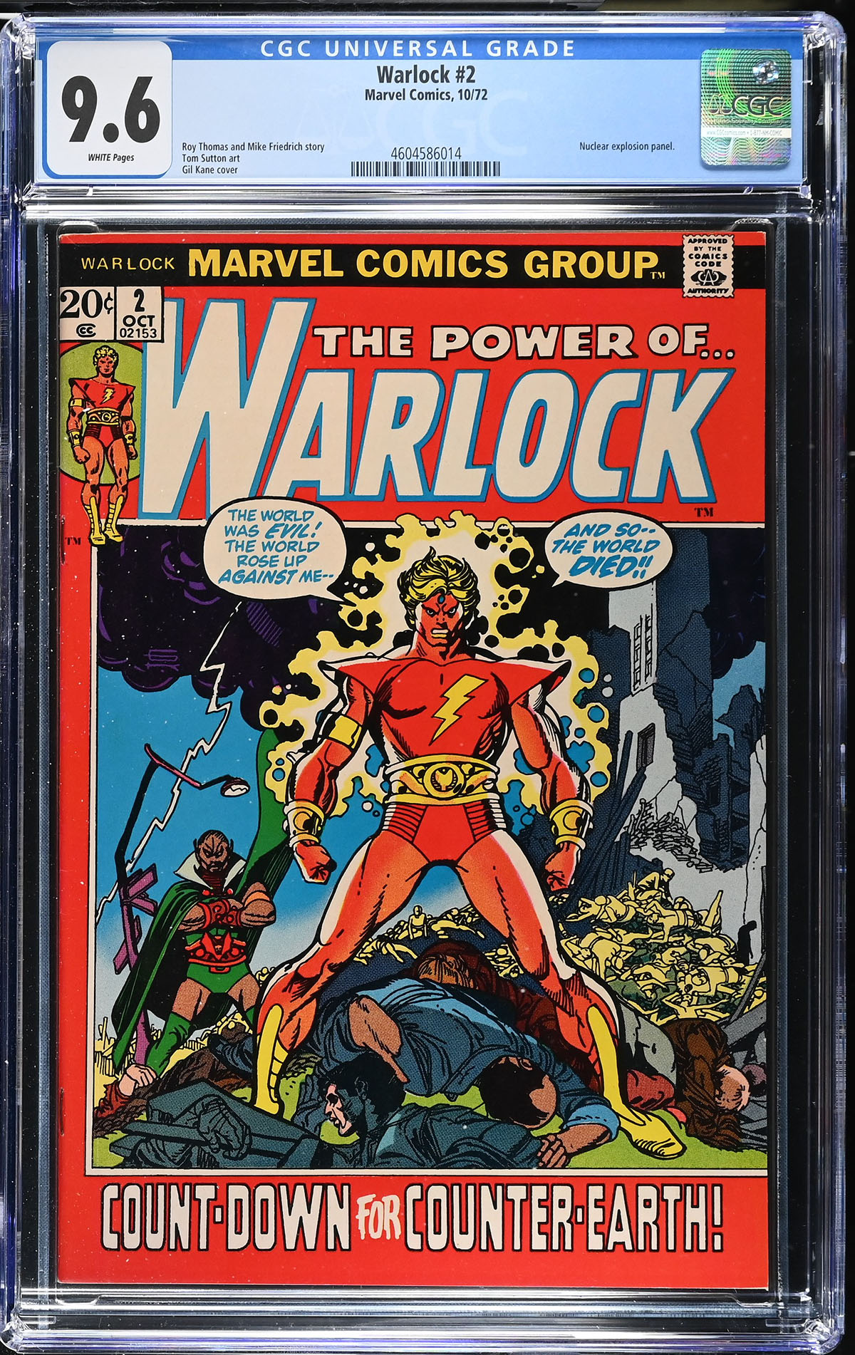 Warlock #2 CGC 9.6 w
