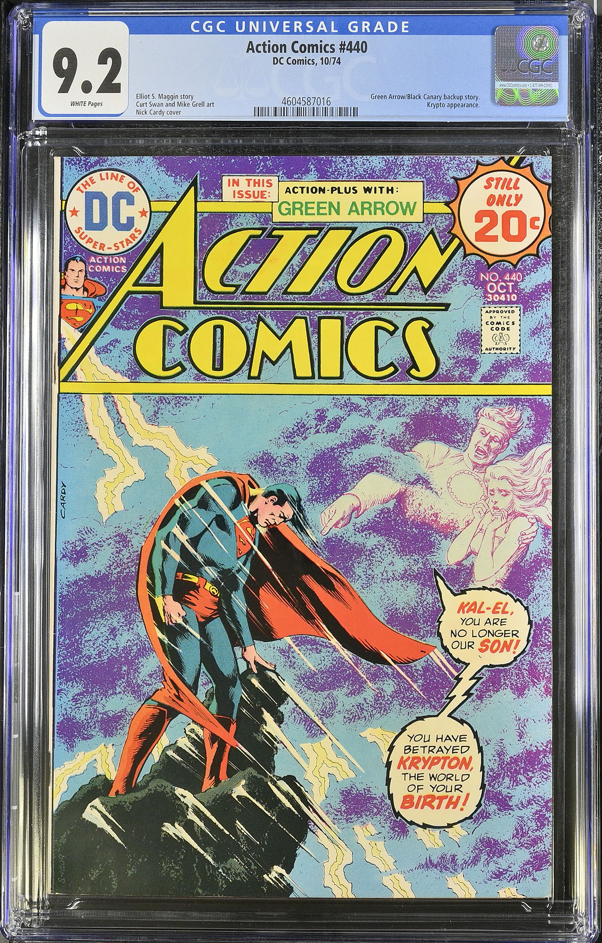 Action Comics #440 CGC 9.2 w
