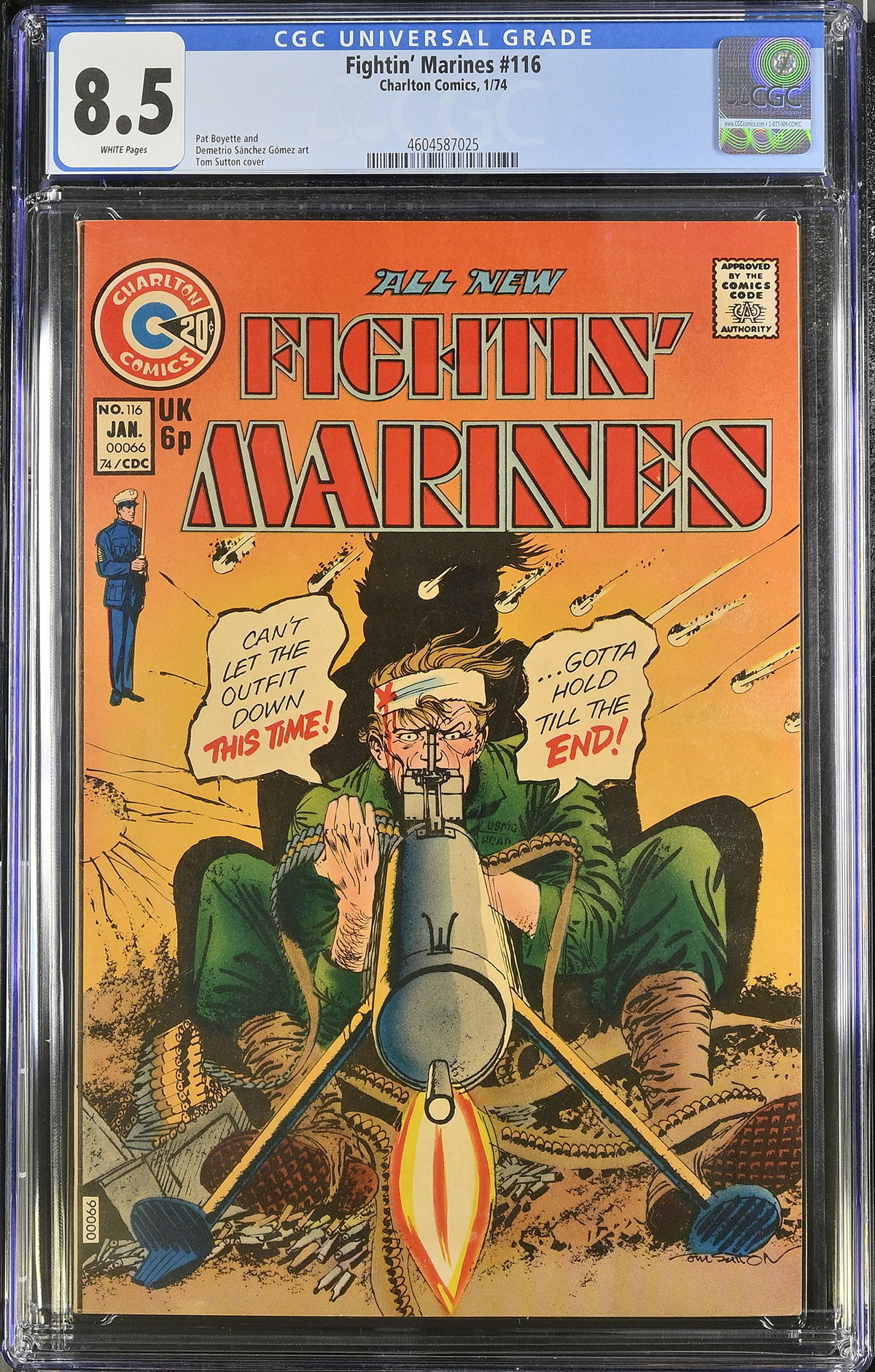 Fightin' Marines #116 CGC 8.5 w