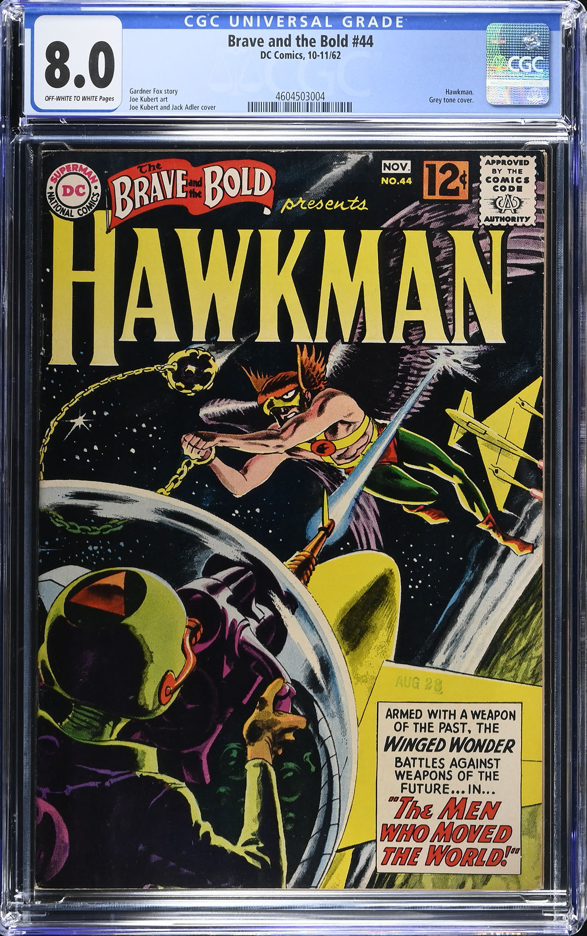 Brave and the Bold #44 CGC 8.0 ow/w