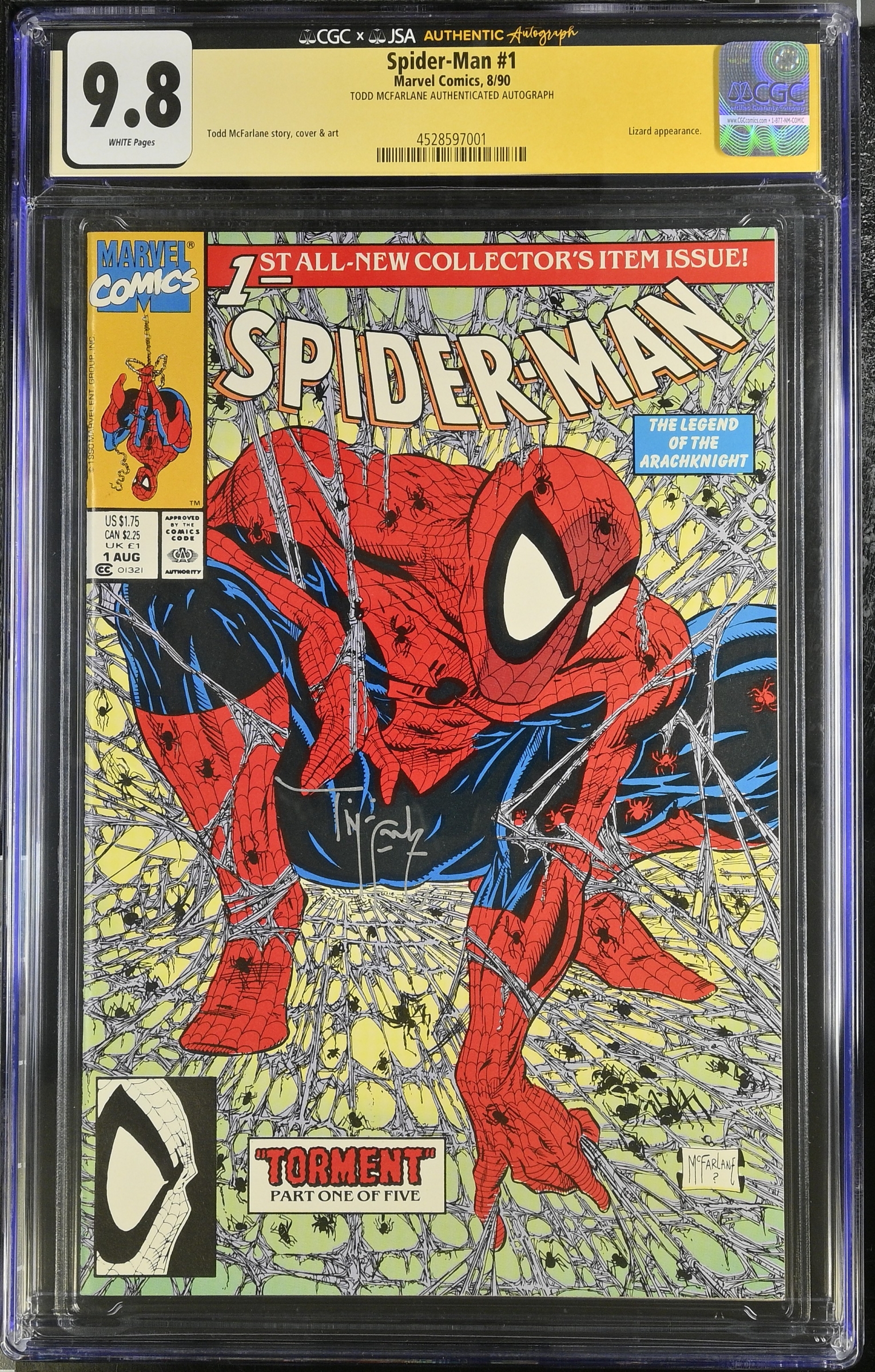 Spider-Man #1 CGC 9.8 w CGC Signature SERIES