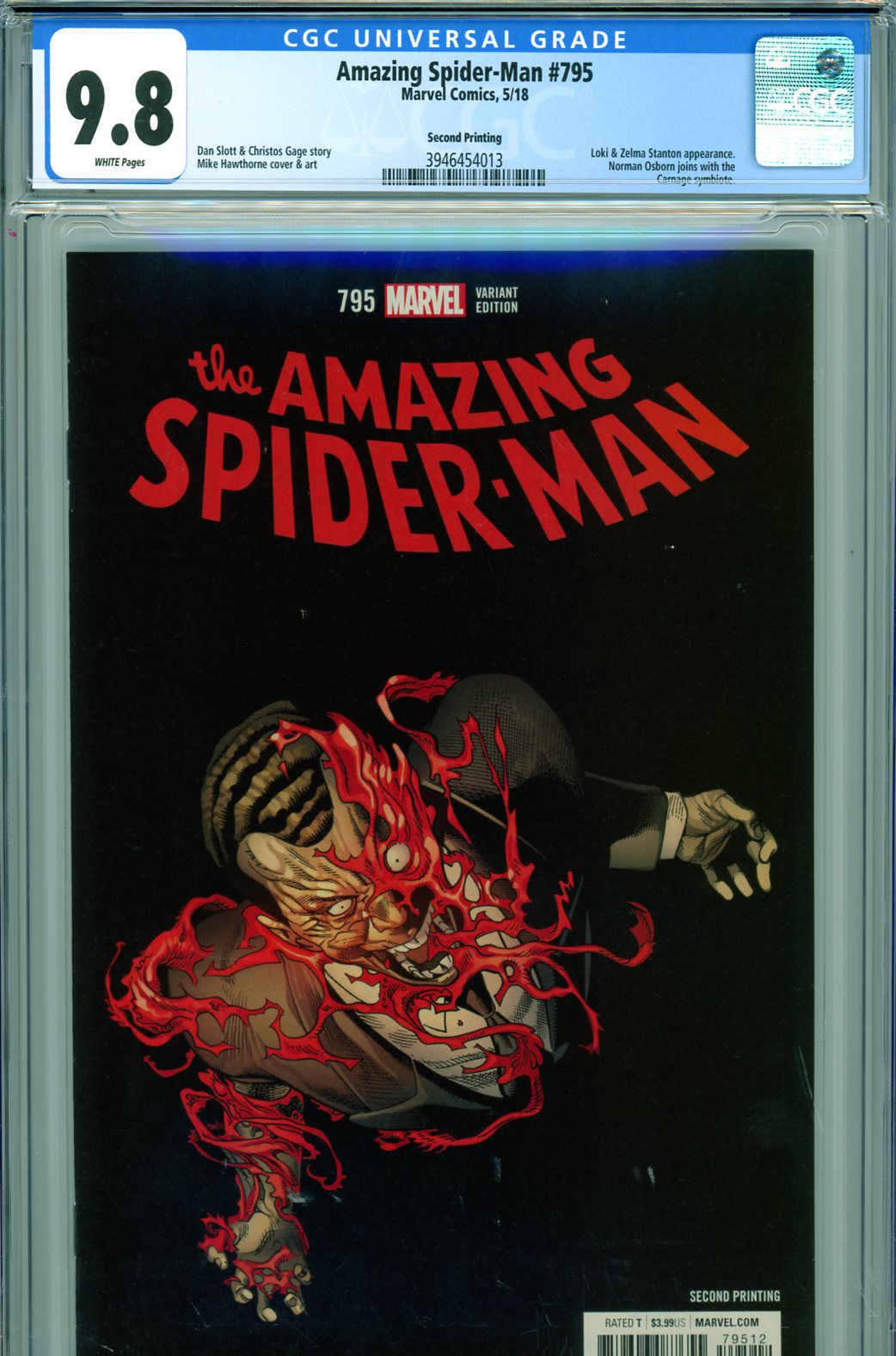 Amazing Spider-Man #795 CGC 9.8 w 2nd Printing