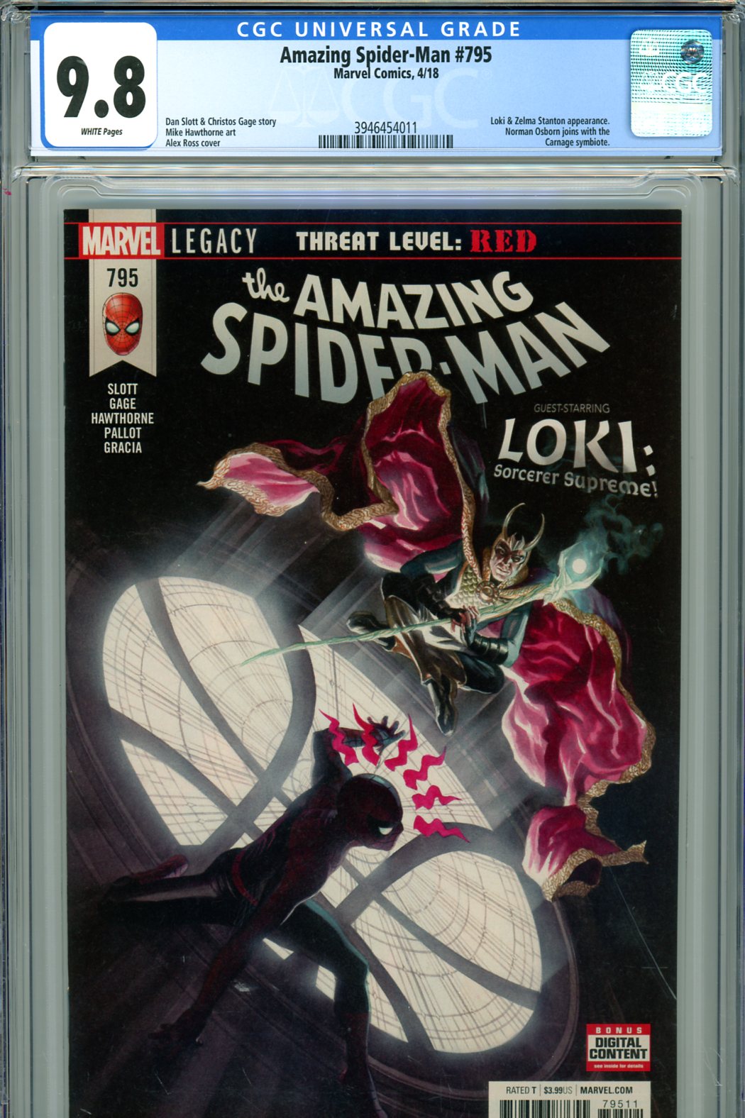 Amazing Spider-Man #795 CGC 9.8 w