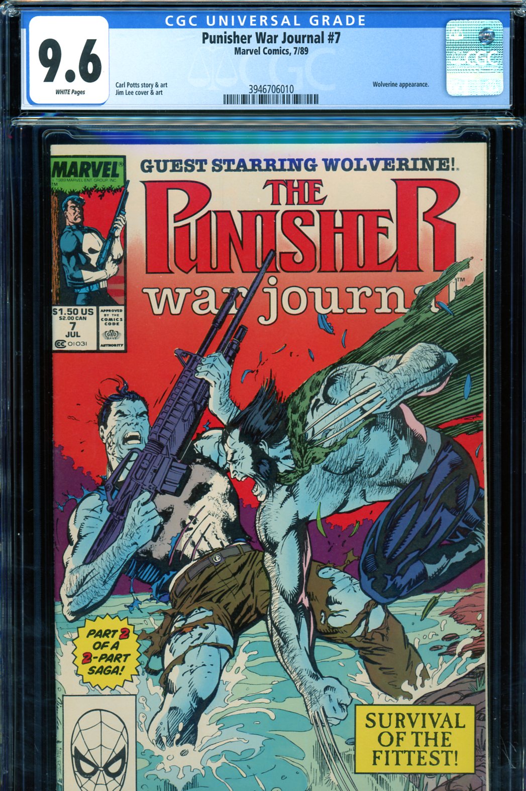 Punisher War Journal #7 CGC 9.6 w