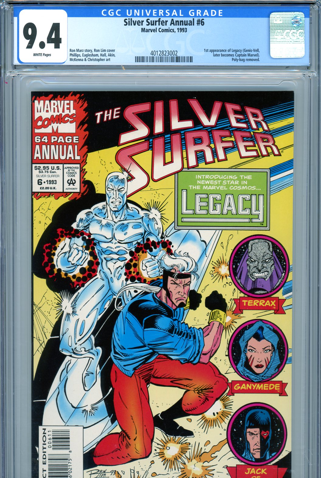 Silver Surfer Annual #6 CGC 9.4 w