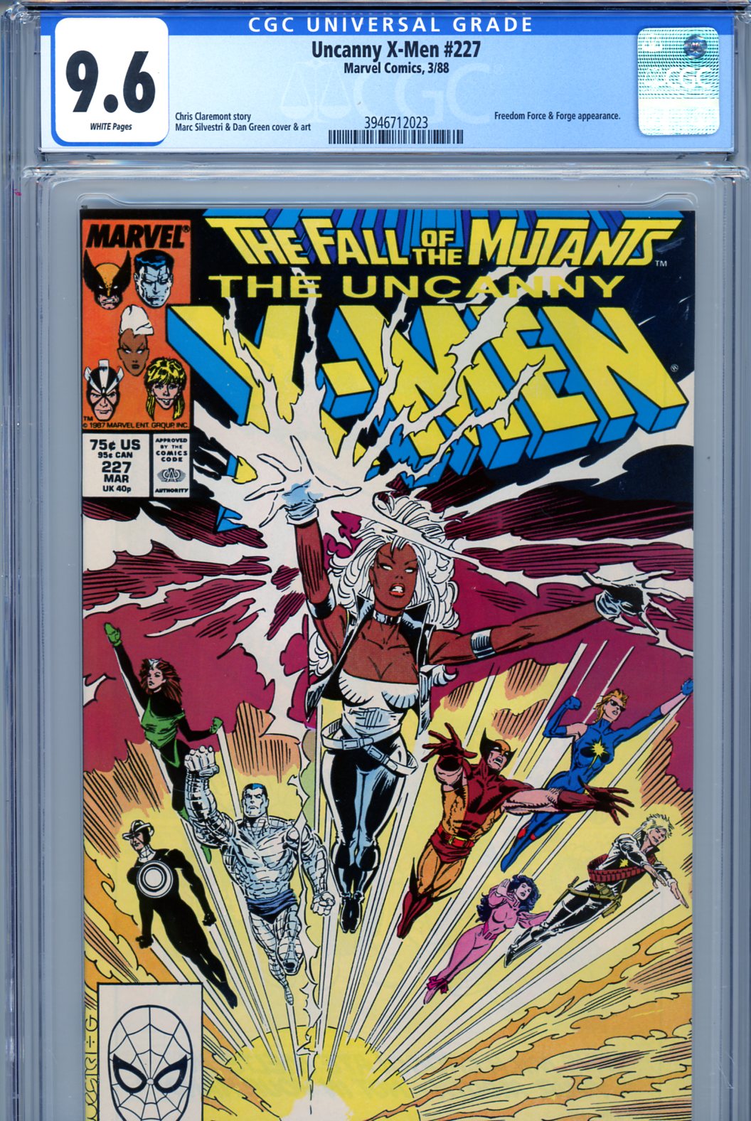 Uncanny X-Men #227 CGC 9.6 w