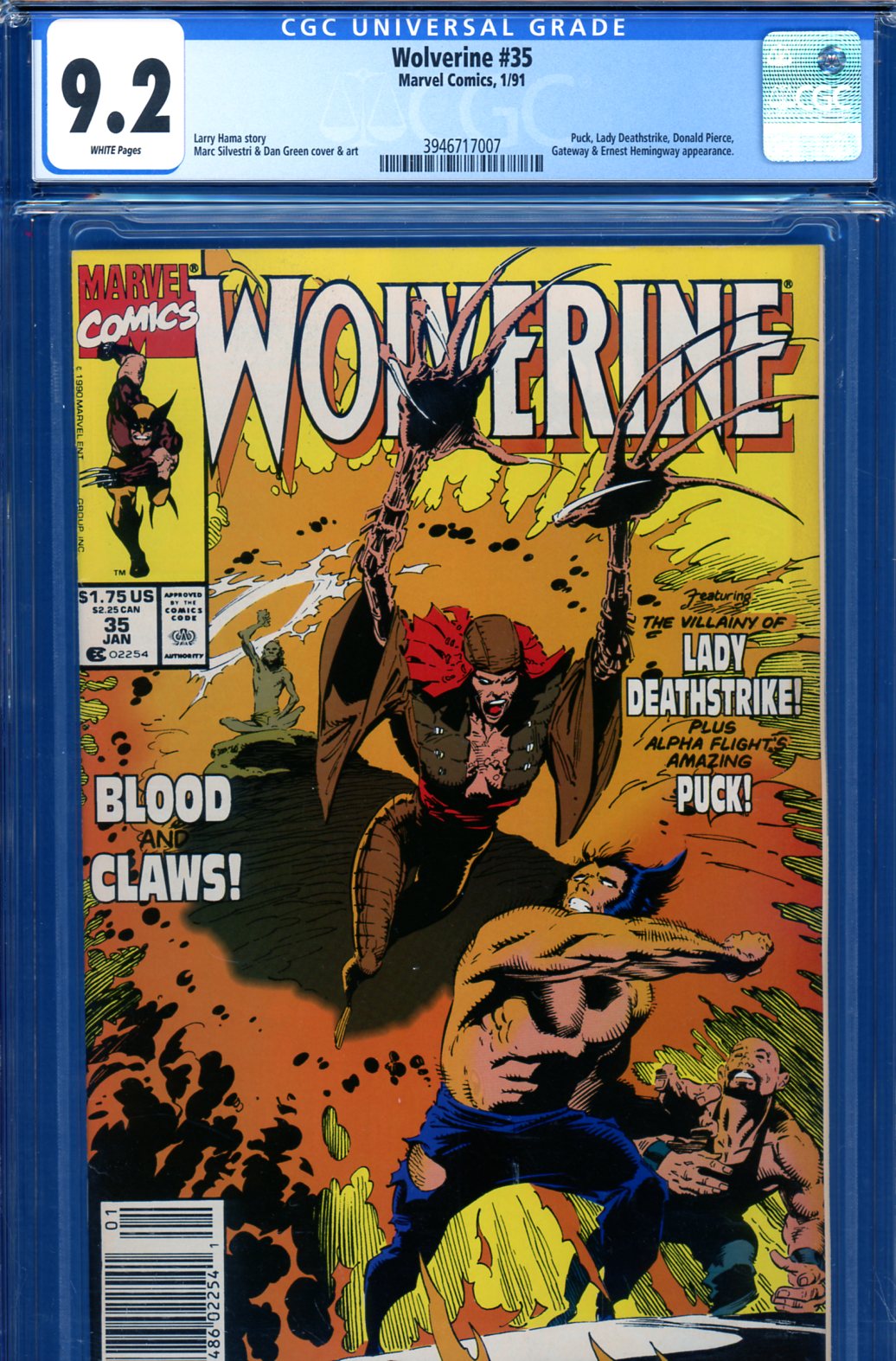 Wolverine #35 CGC 9.2 w Newsstand Edition