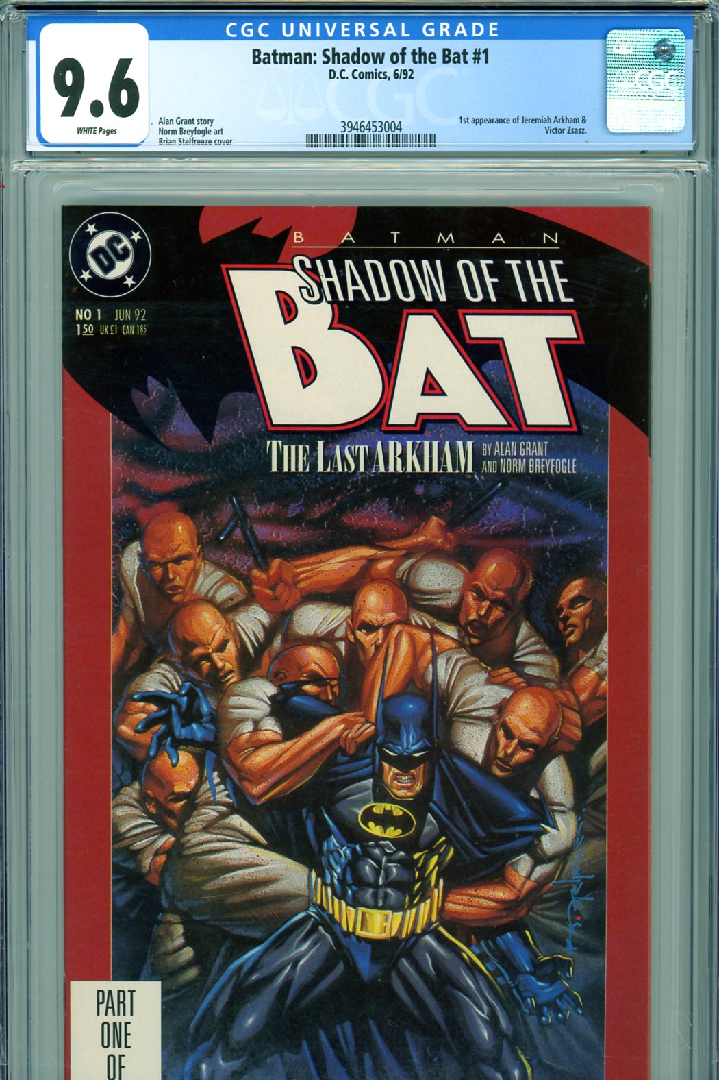 Batman: Shadow of the Bat #1 CGC 9.6 w