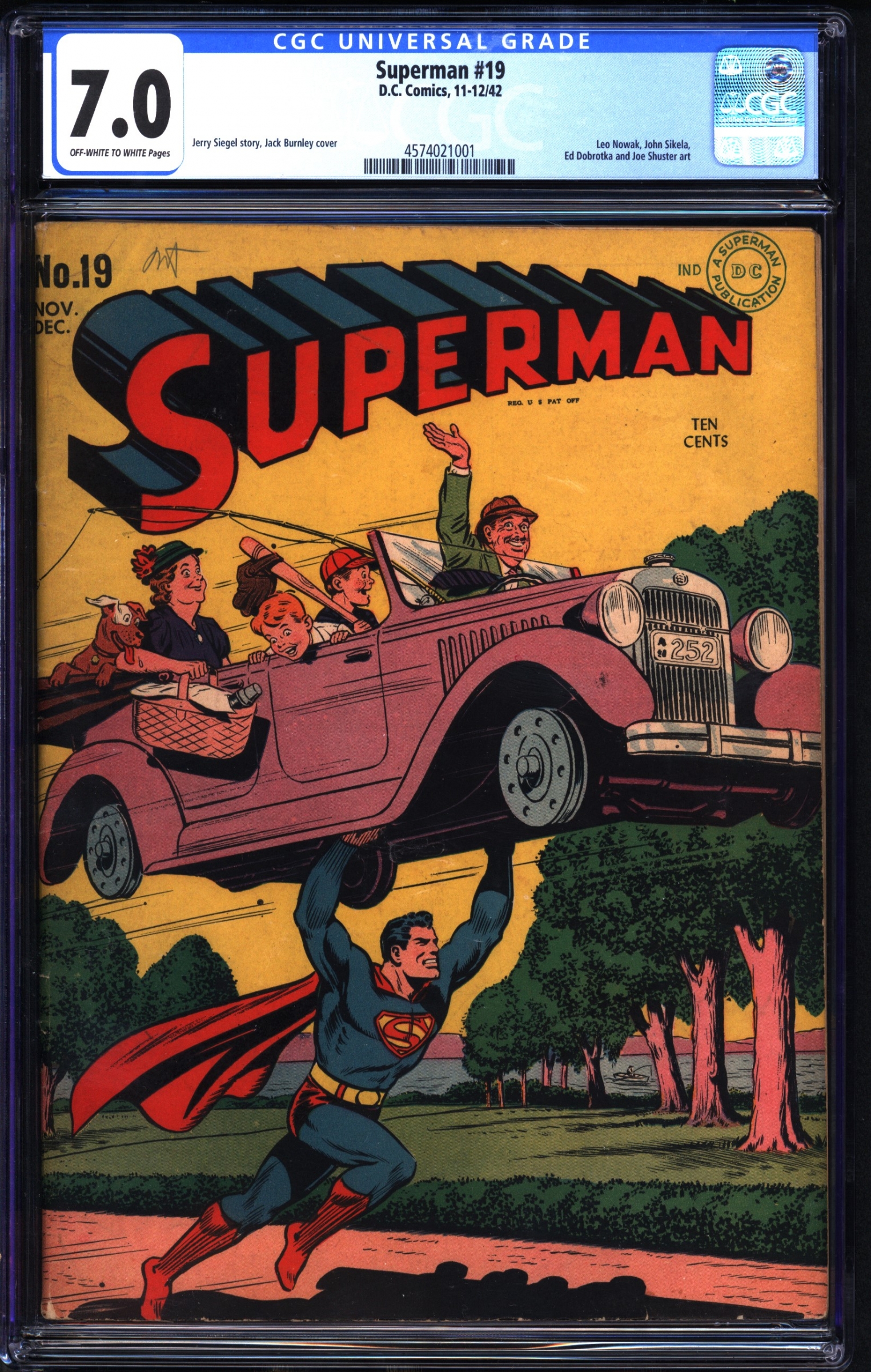 Superman #19 CGC 7.0 ow/w