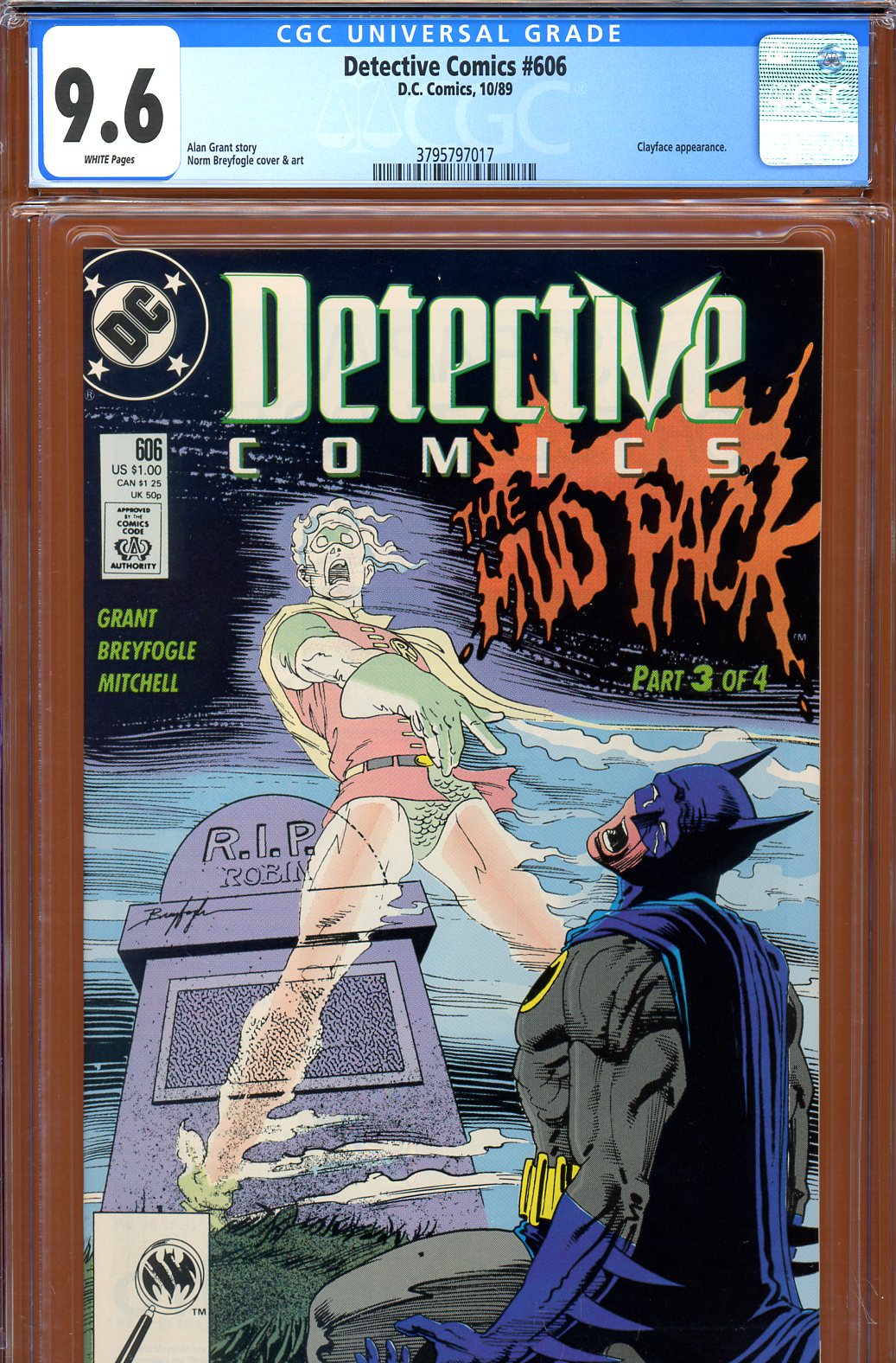 Detective Comics #606 CGC 9.6 w