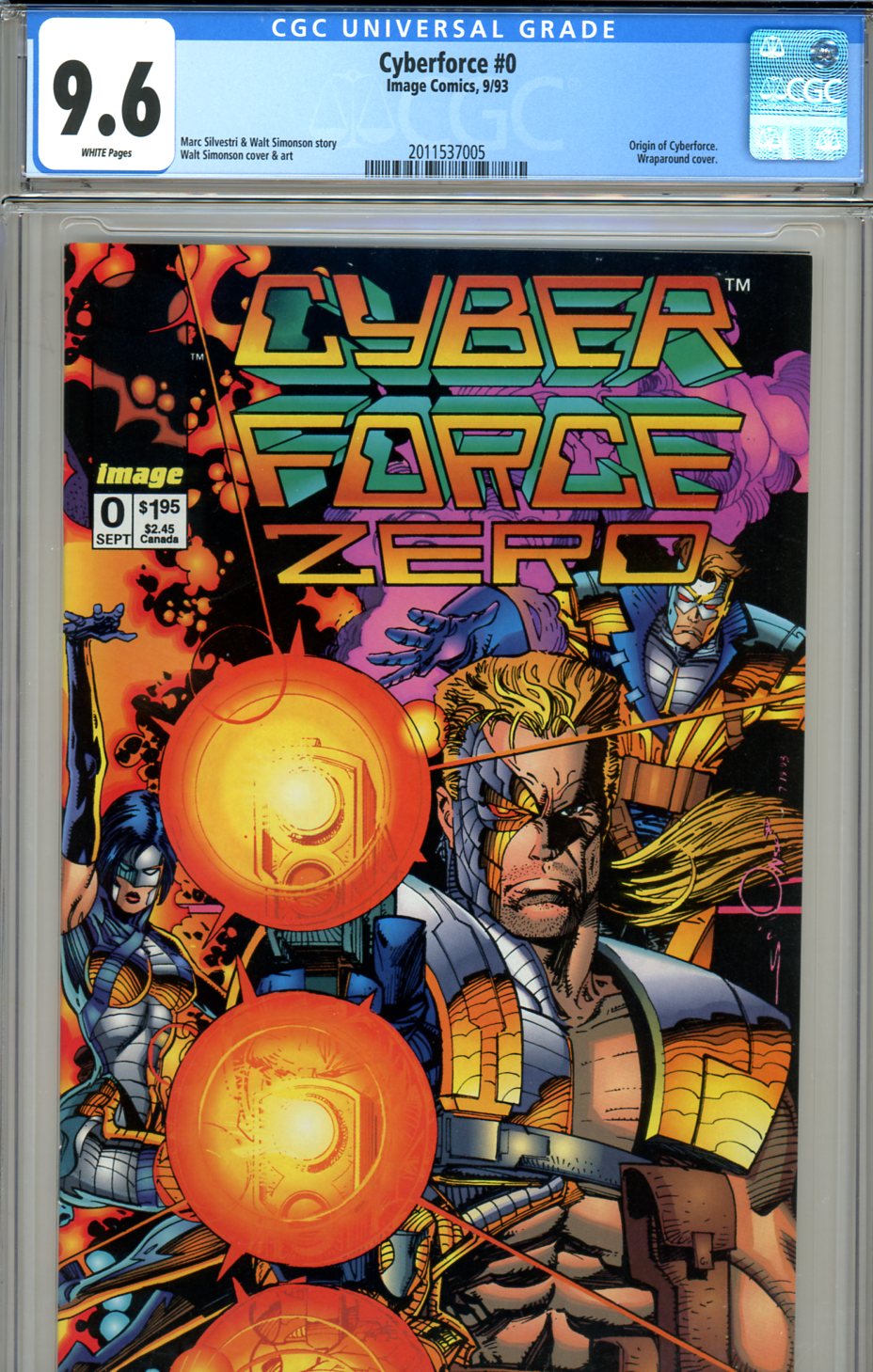 Cyberforce #1 CGC 9.6 w
