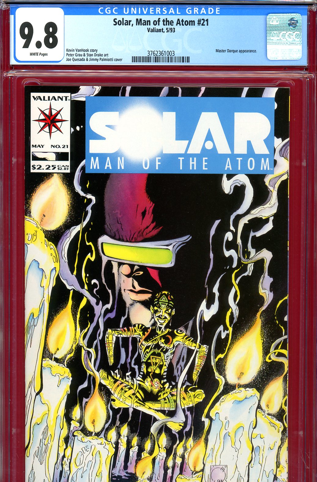 Solar, Man of the Atom #21 CGC 9.8 w