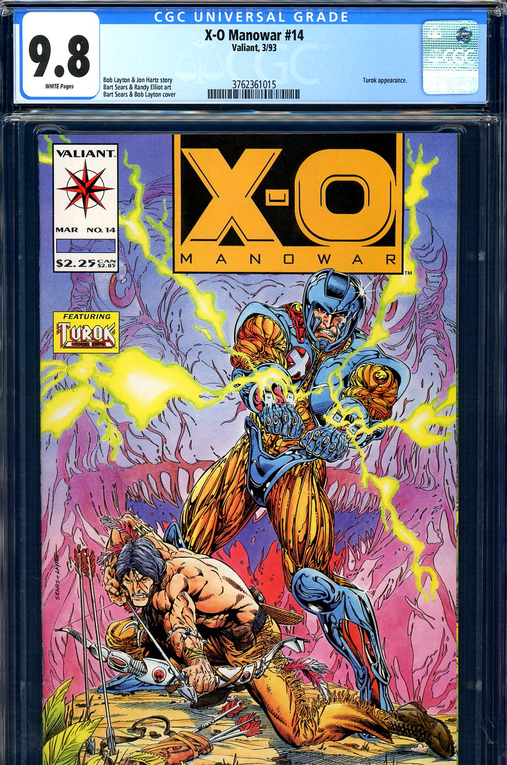 X-O Manowar #14 CGC 9.8 w