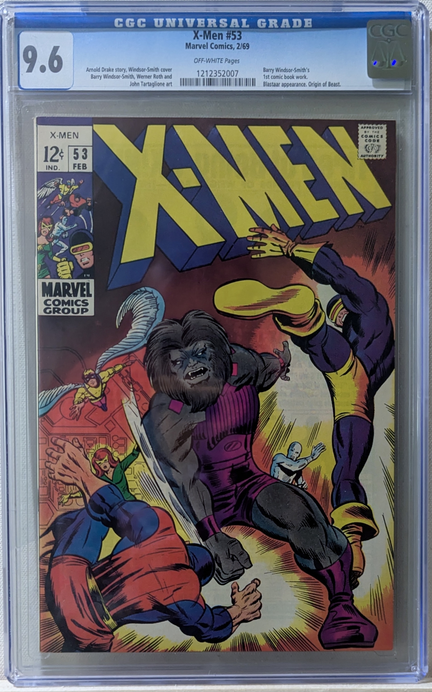 X-Men #53 CGC 9.6 ow