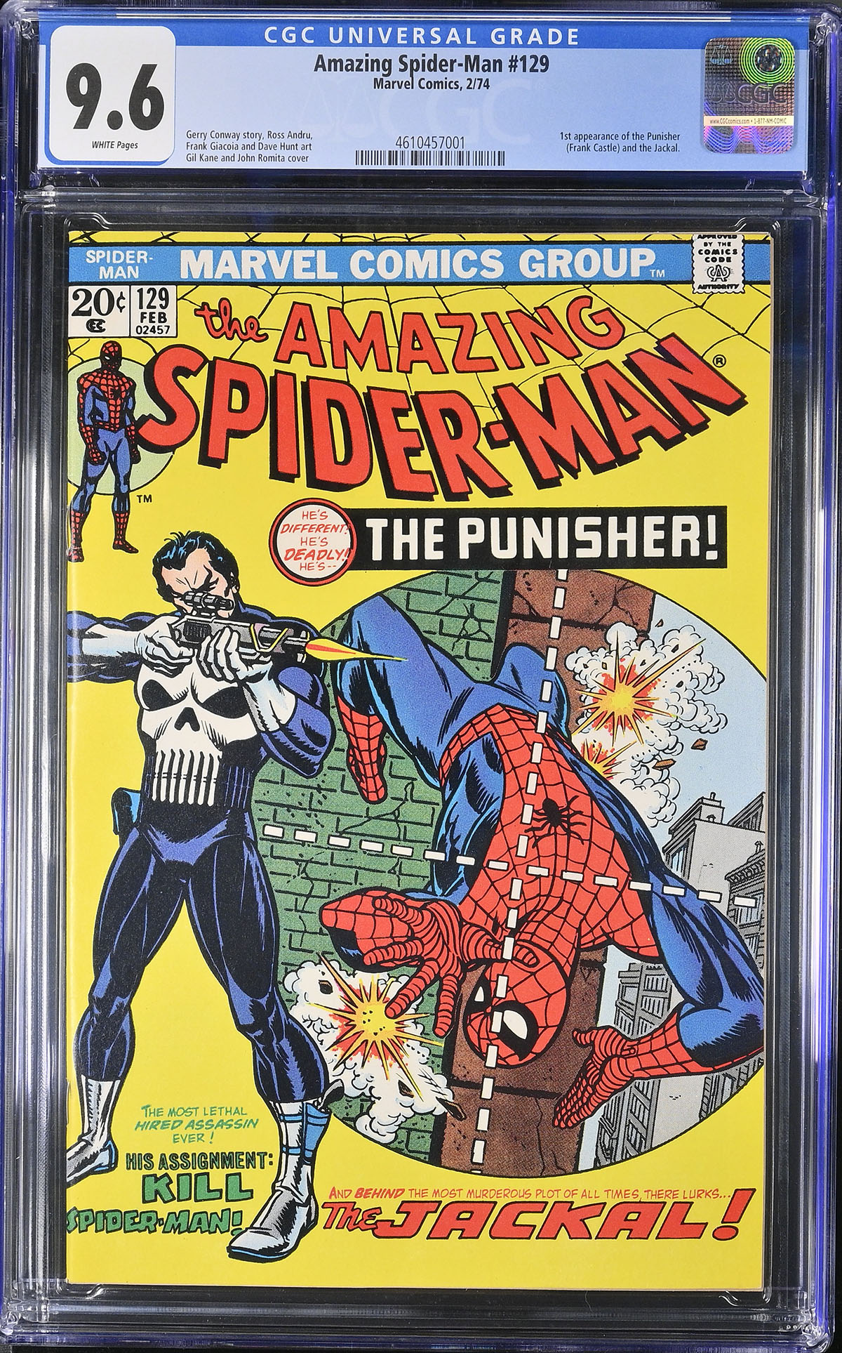 Amazing Spider-Man #129 CGC 9.6 w