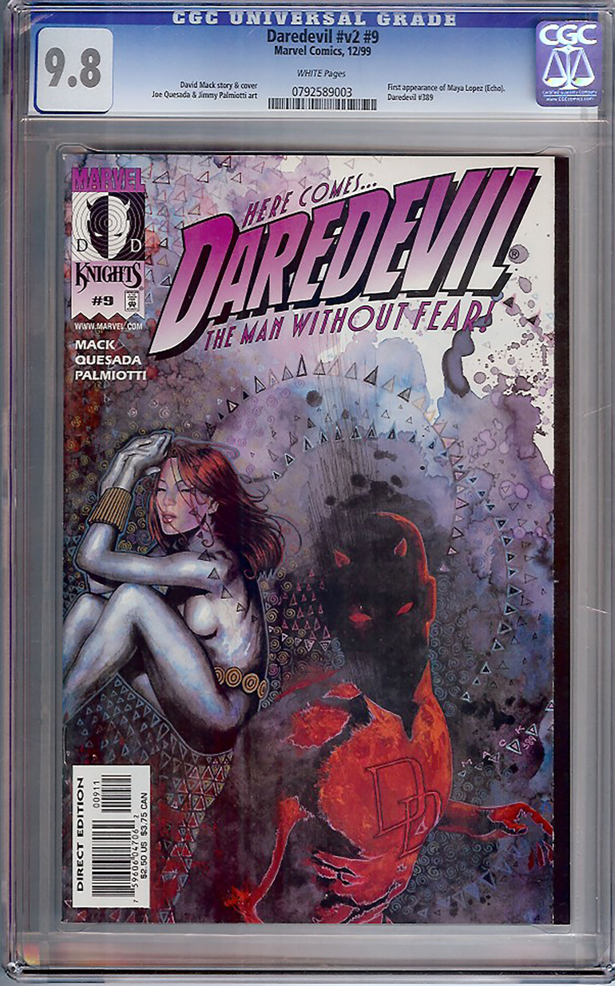 Daredevil Vol 2 #9 CGC 9.8 w