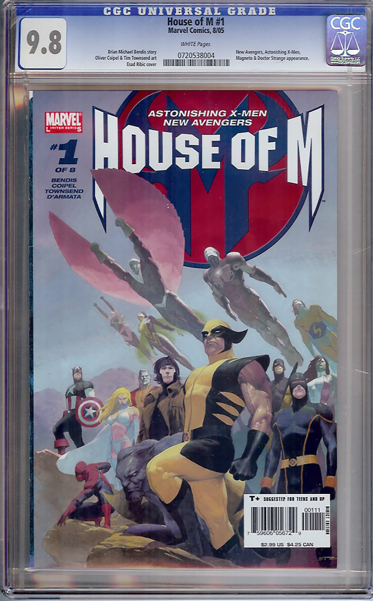 House of M #1 CGC 9.8 w