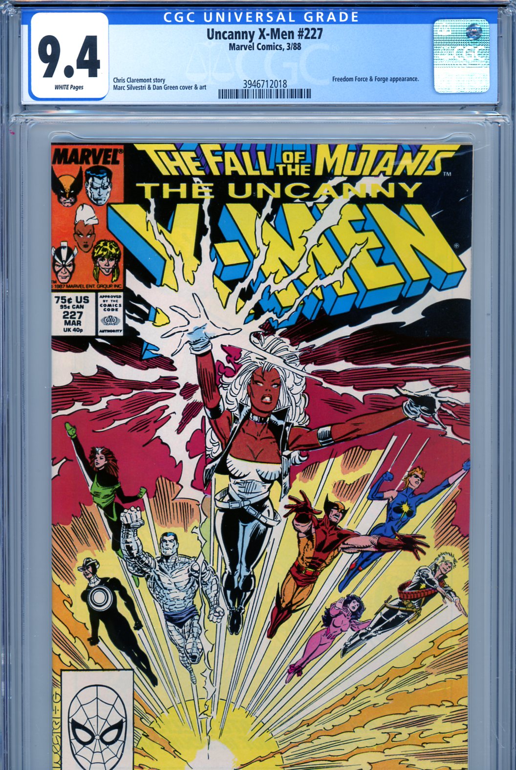 Uncanny X-Men #227 CGC 9.4 w