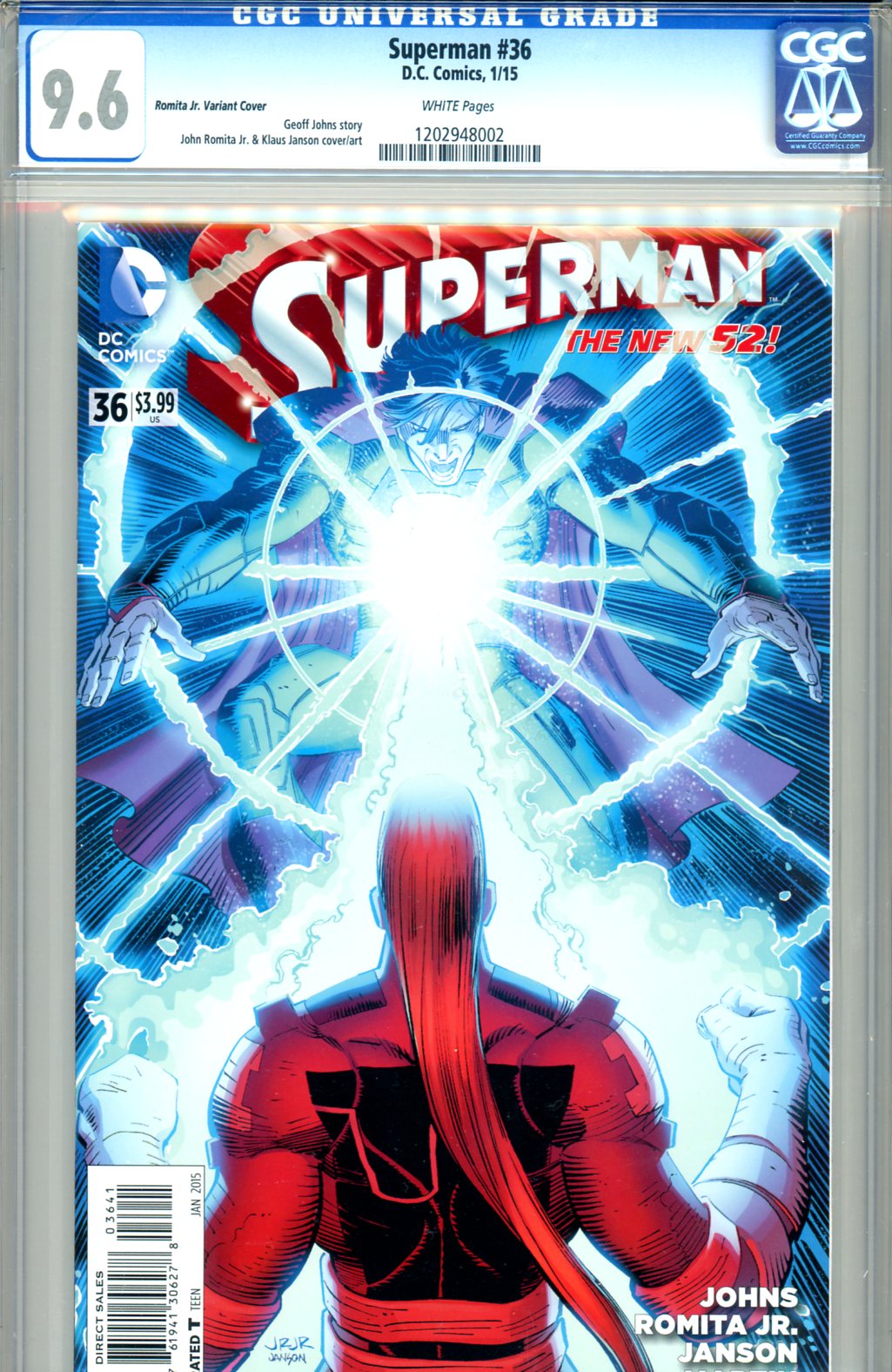 Superman #36 CGC 9.6 w Romita Jr. Variant Cover