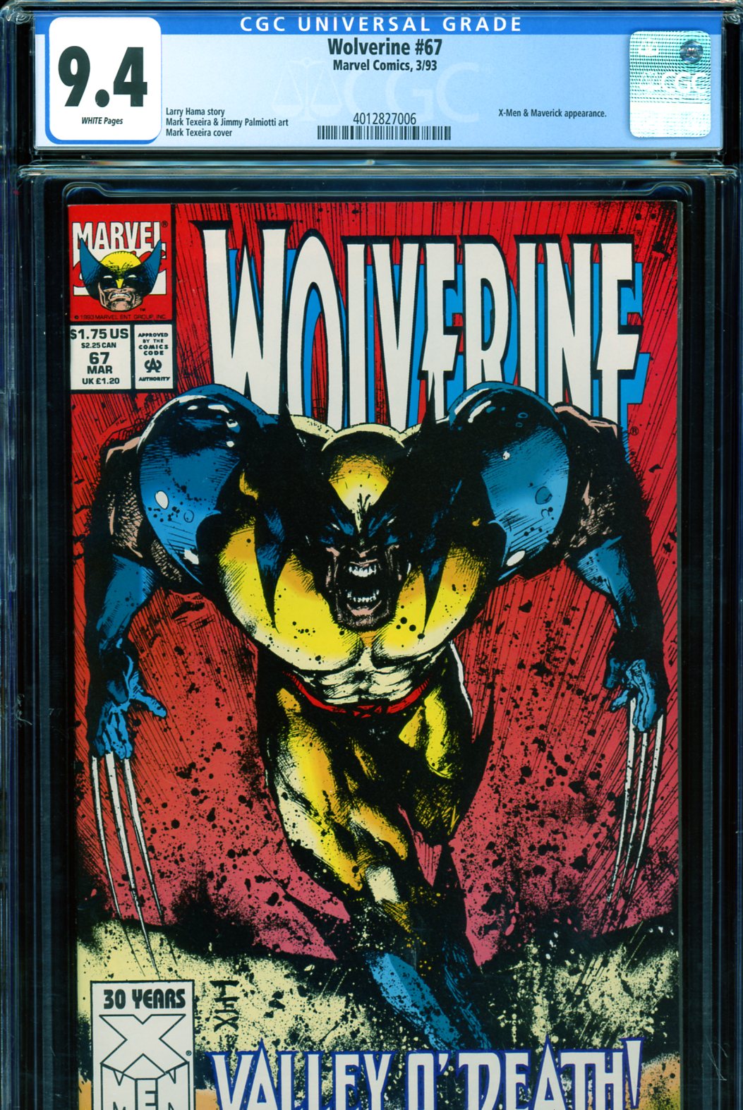Wolverine #67 CGC 9.4 w