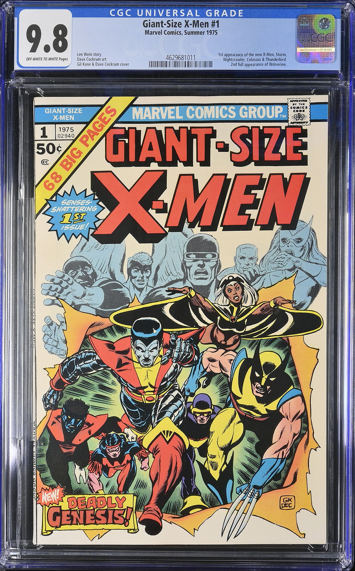 Giant-Size X-Men #1 CGC 9.8 ow/w