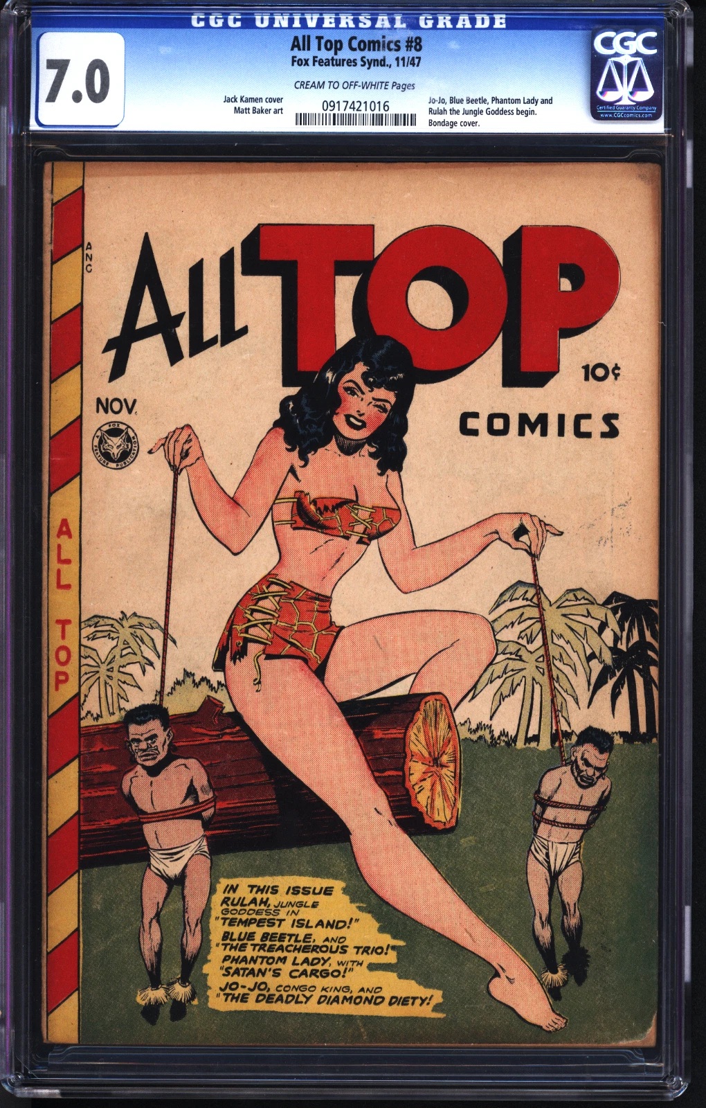 All Top Comics #8 CGC 7.0 cr/ow