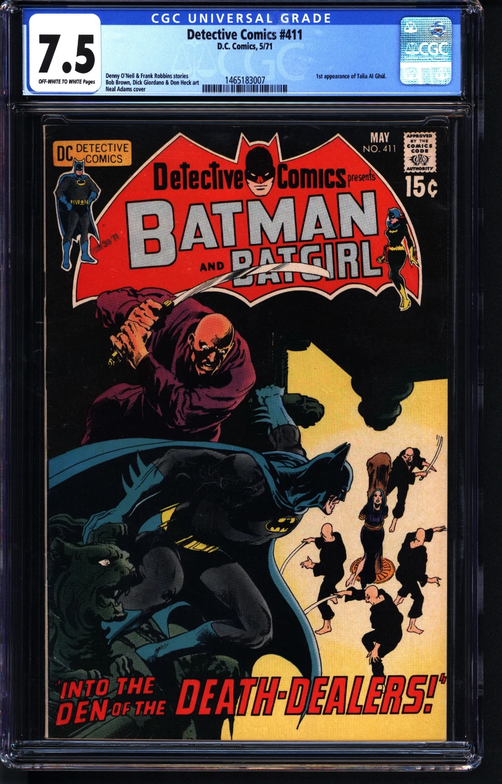 Detective Comics #411 CGC 7.5 ow/w