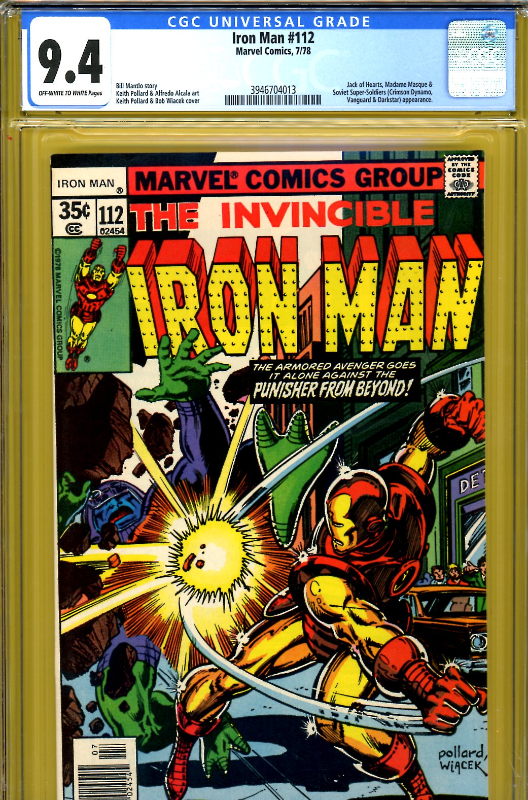 Iron Man #112 CGC 9.4 ow/w