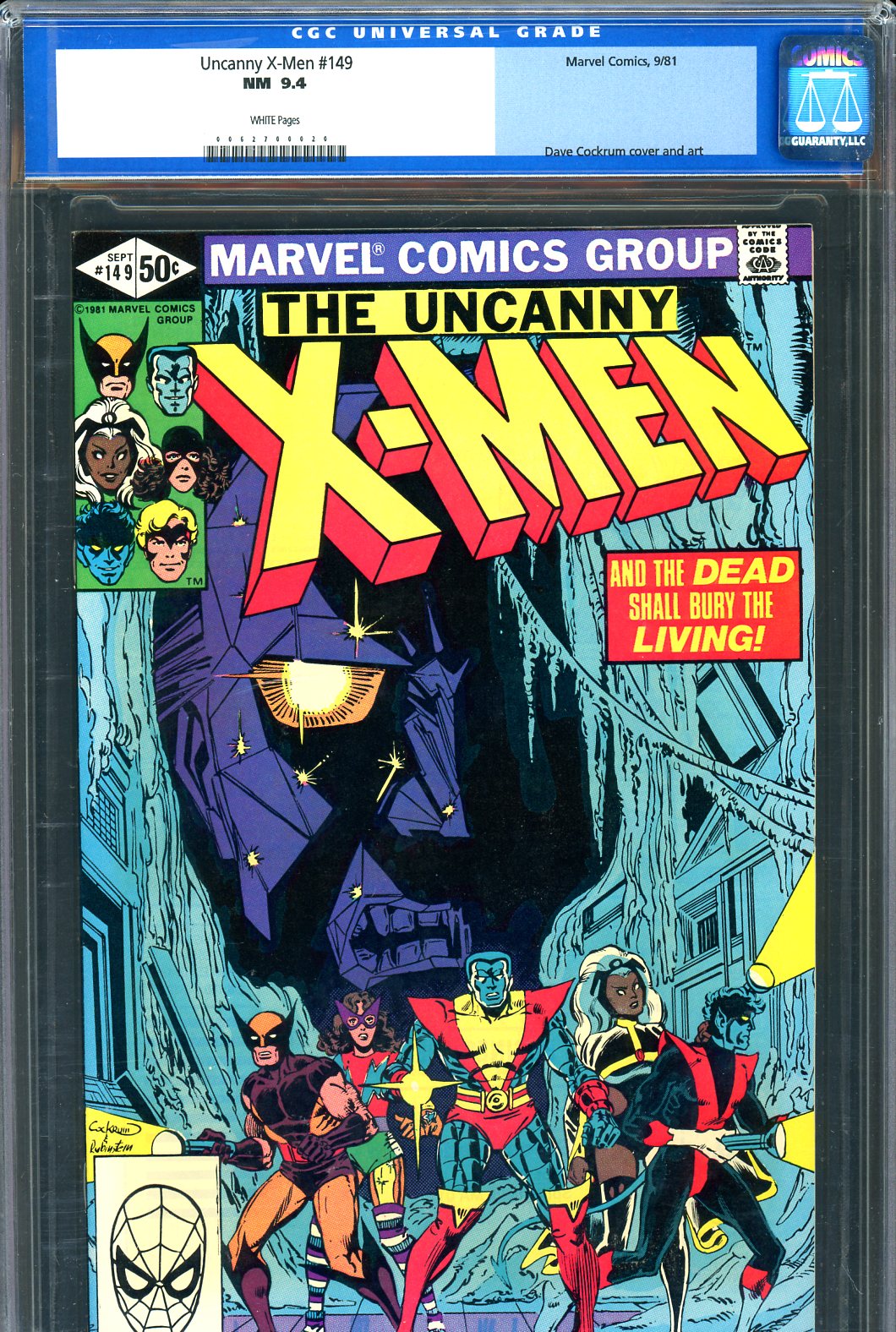 Uncanny X-Men #149 CGC 9.4 w
