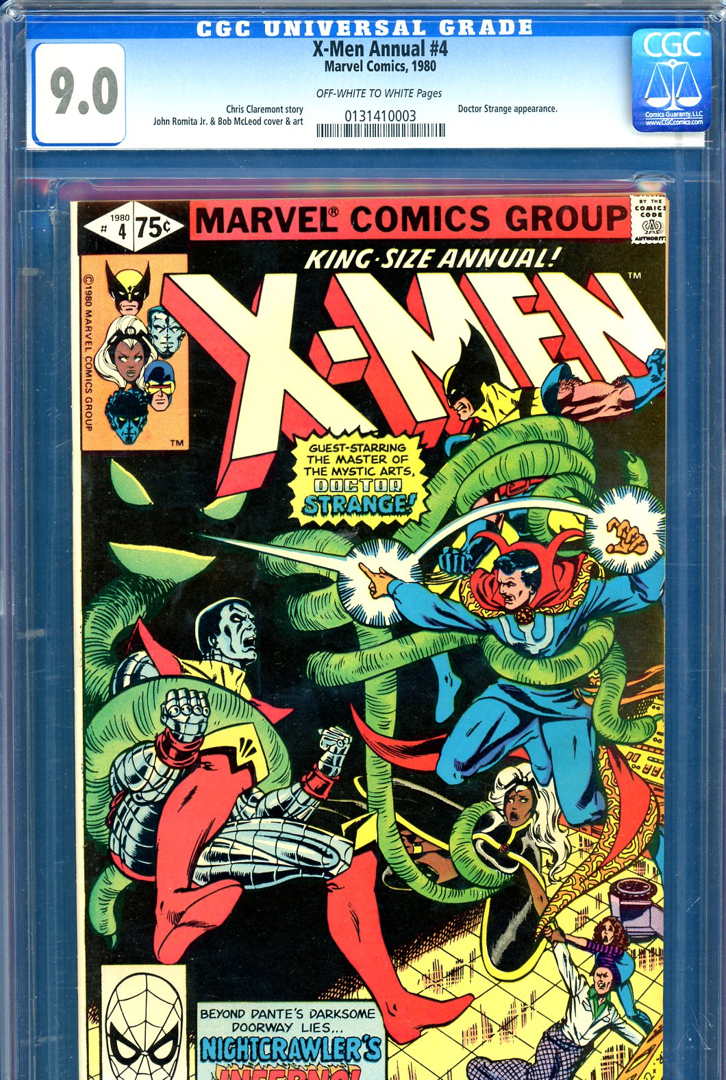 X-Men Annual #4 CGC 9.0 ow/w