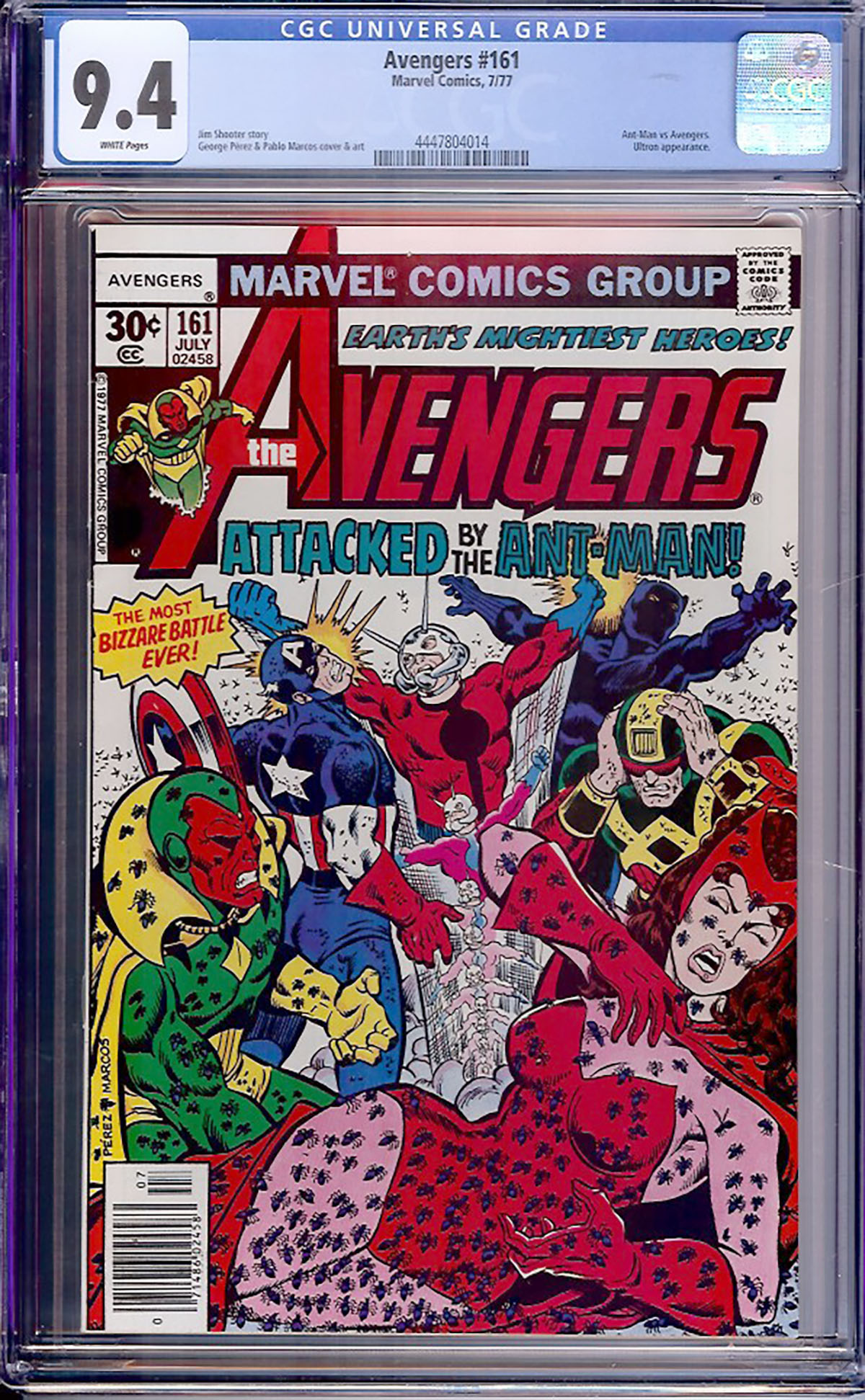 Avengers #161 CGC 9.4 w