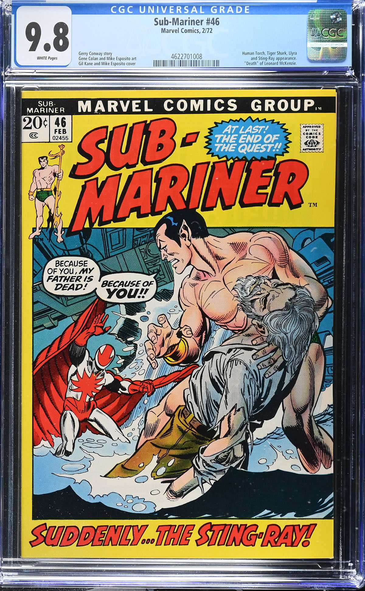 Sub-Mariner #46 CGC 9.8 w