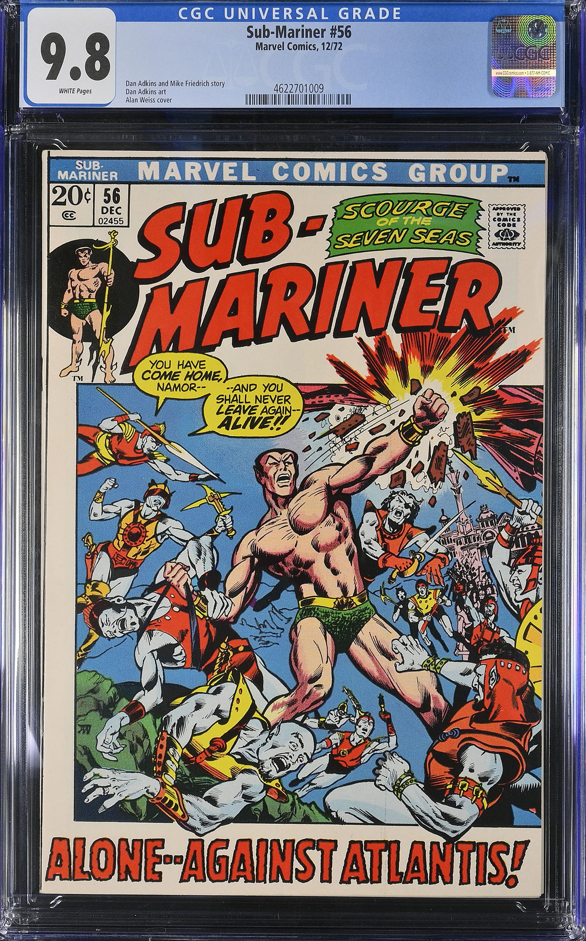 Sub-Mariner #56 CGC 9.8 w