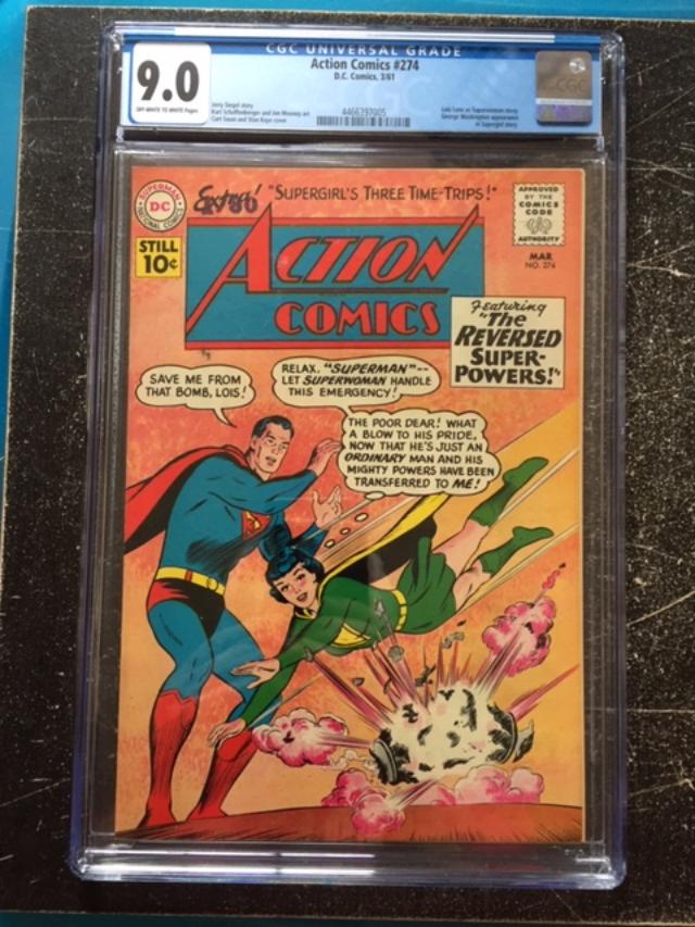 Action Comics #274 CGC 9.0 ow/w