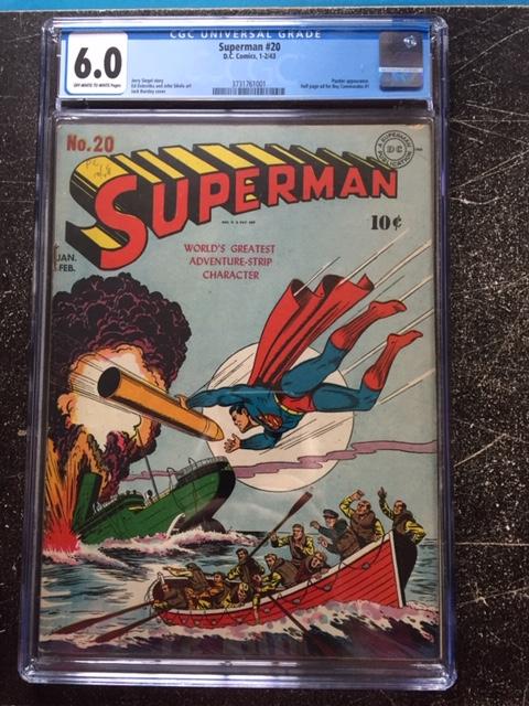 Superman #20 CGC 6.0 ow/w