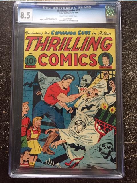 Thrilling Comics #52 CGC 8.5 cr/ow