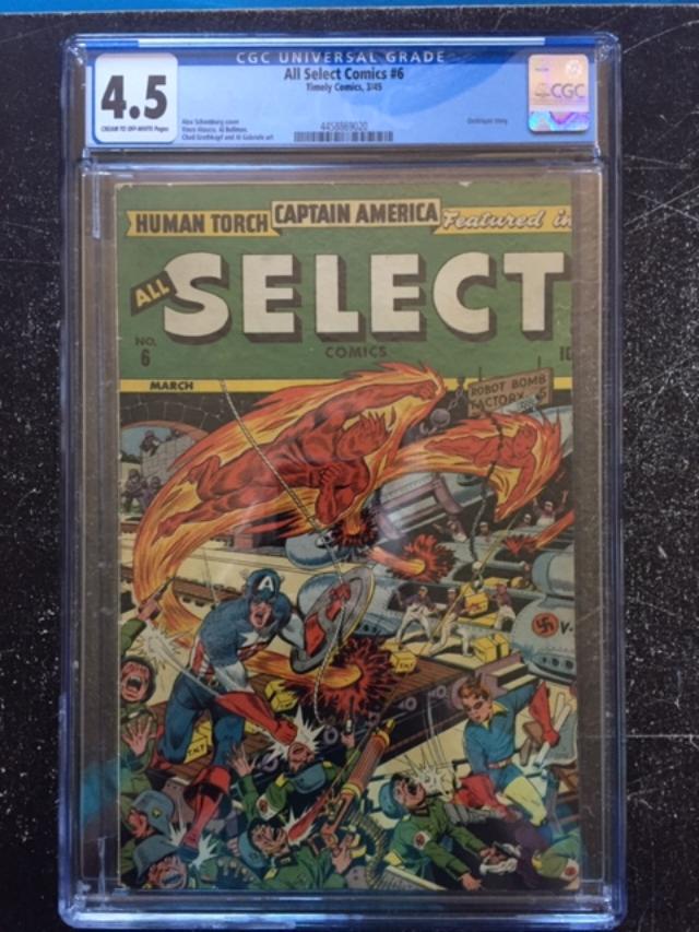 All Select Comics #6 CGC 4.5 cr/ow