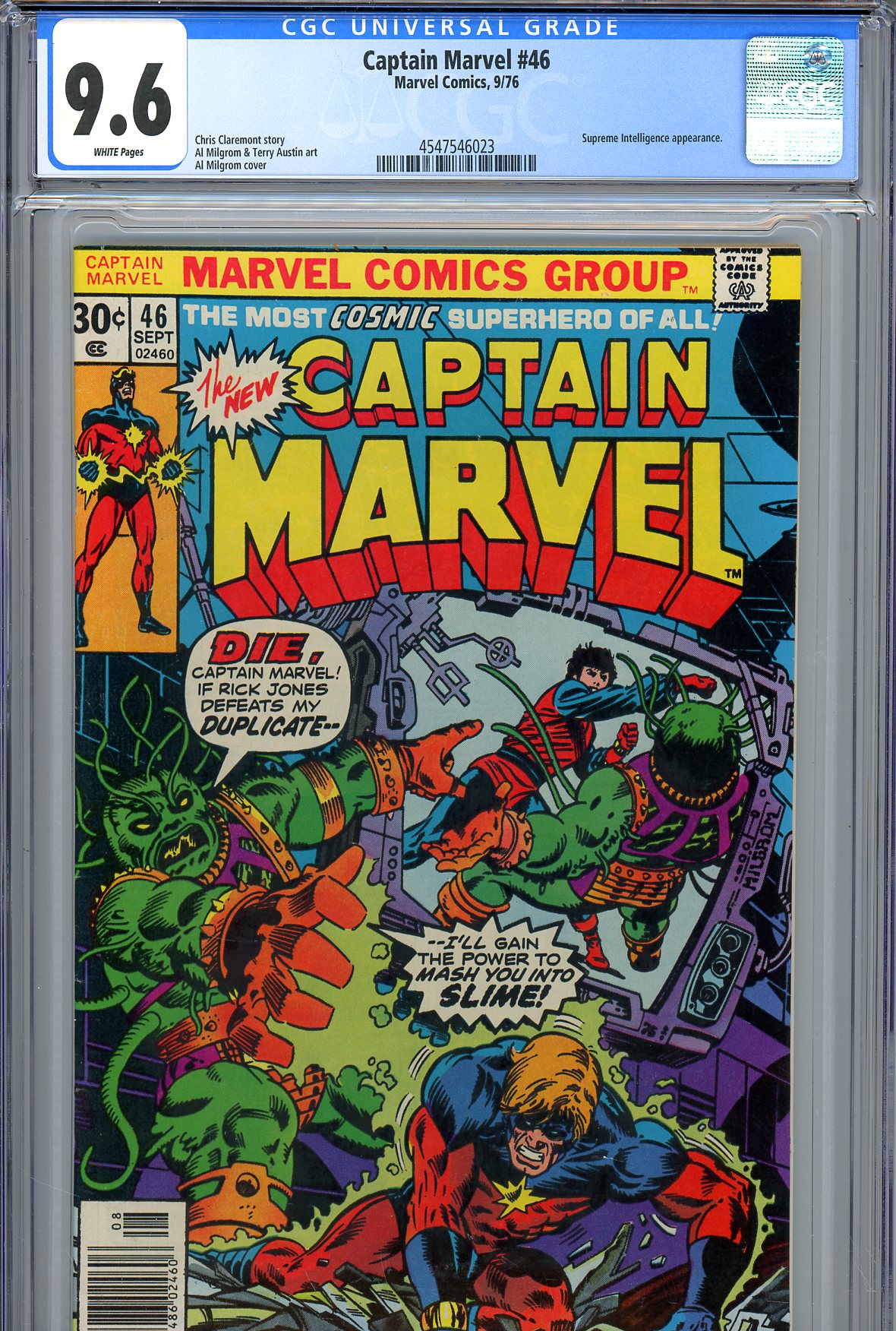 Captain Marvel #46 CGC 9.6 w