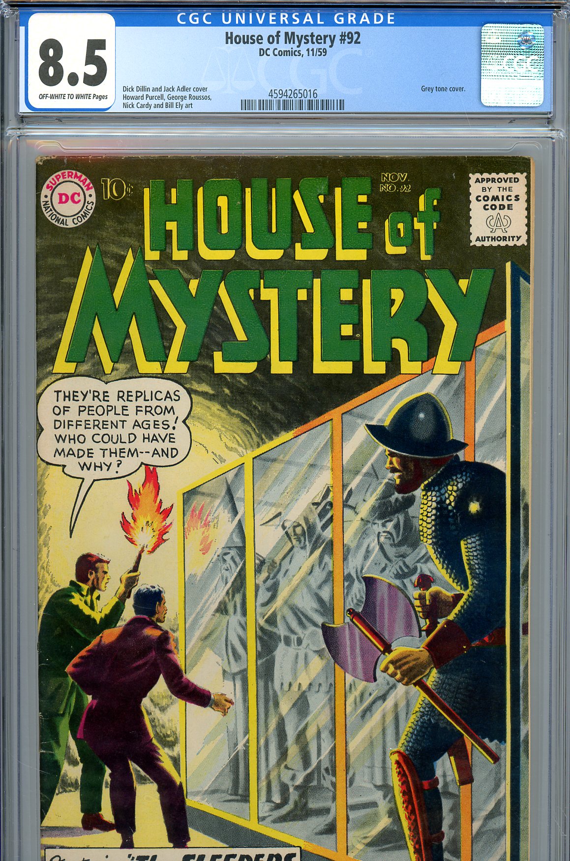 House of Mystery #92 CGC 8.5 ow/w