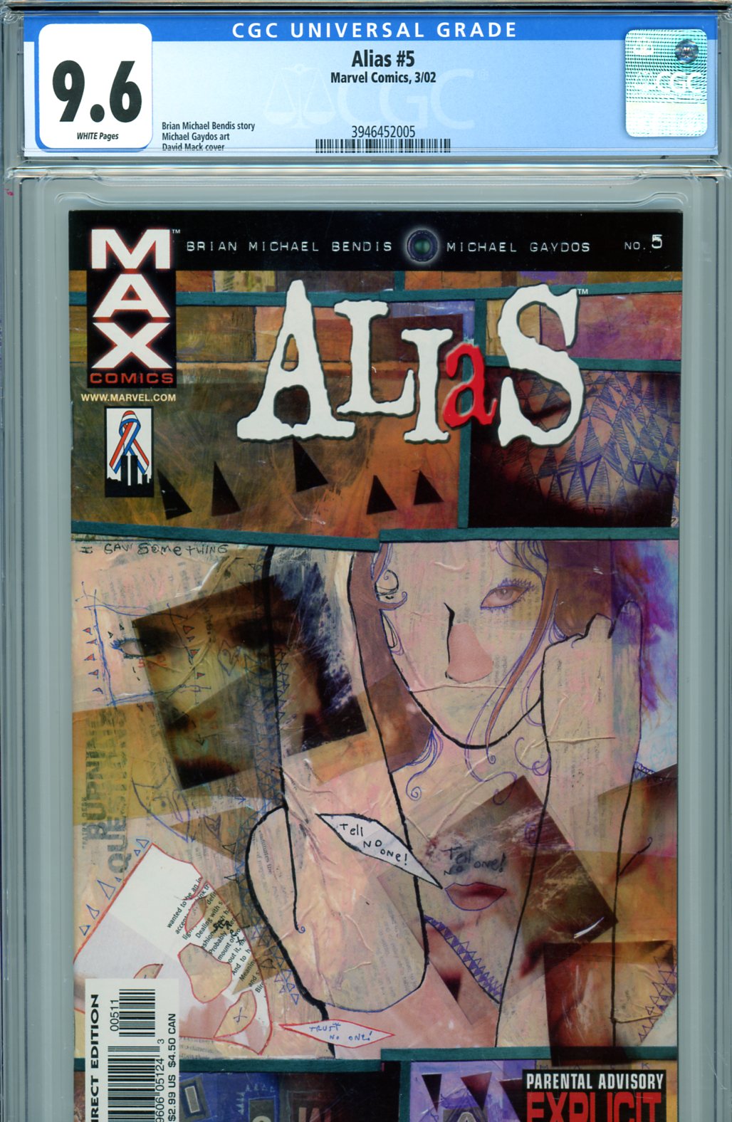 Alias #5 CGC 9.6 w