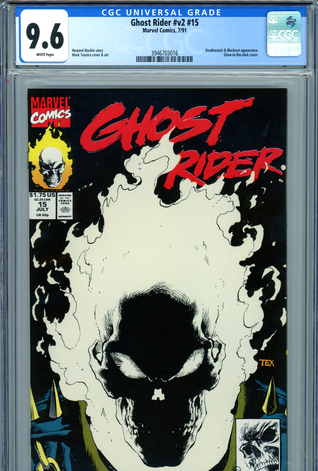 Ghost Rider Vol 2 #15 CGC 9.6 w