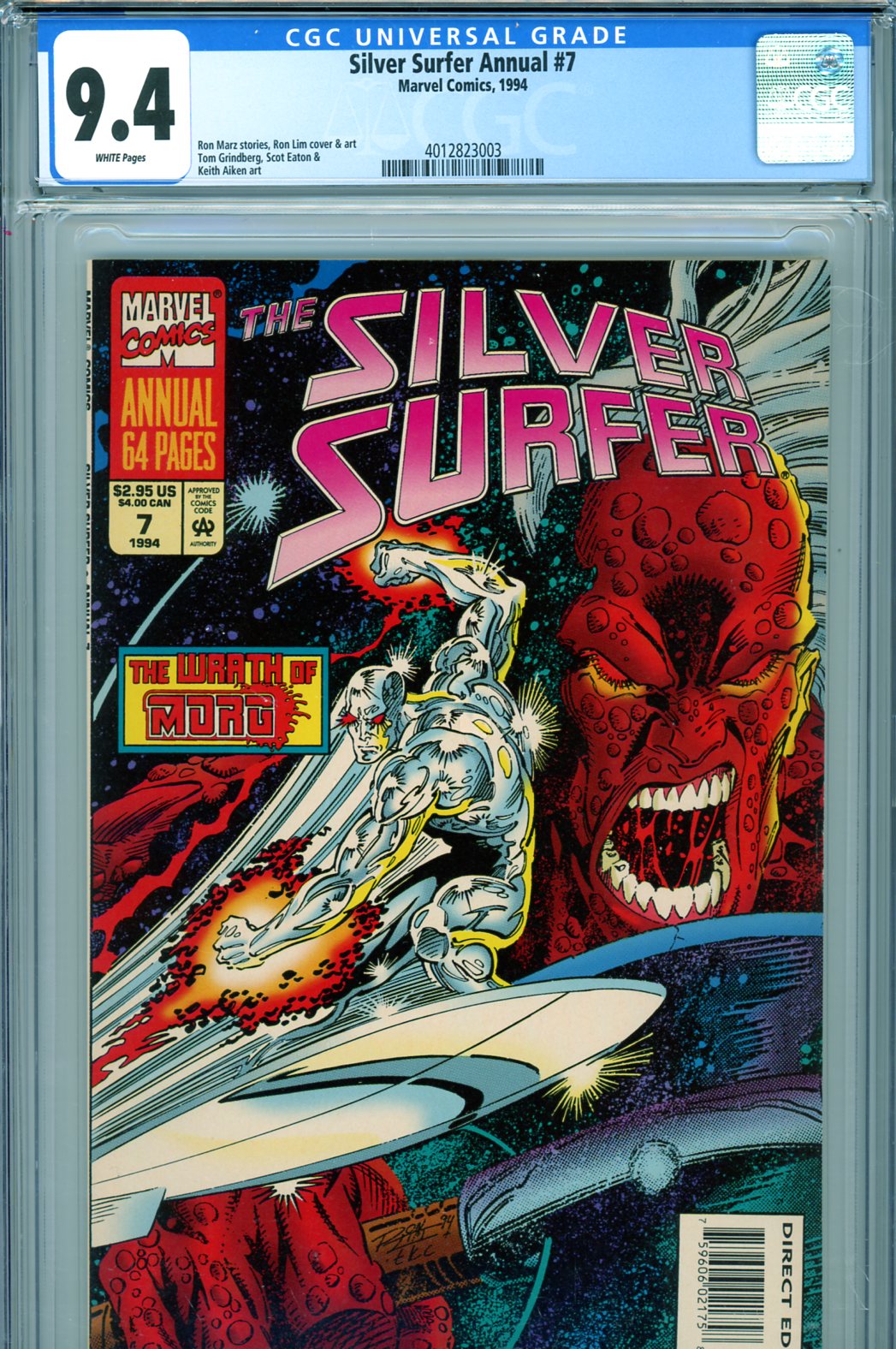 Silver Surfer Annual #7 CGC 9.4 w