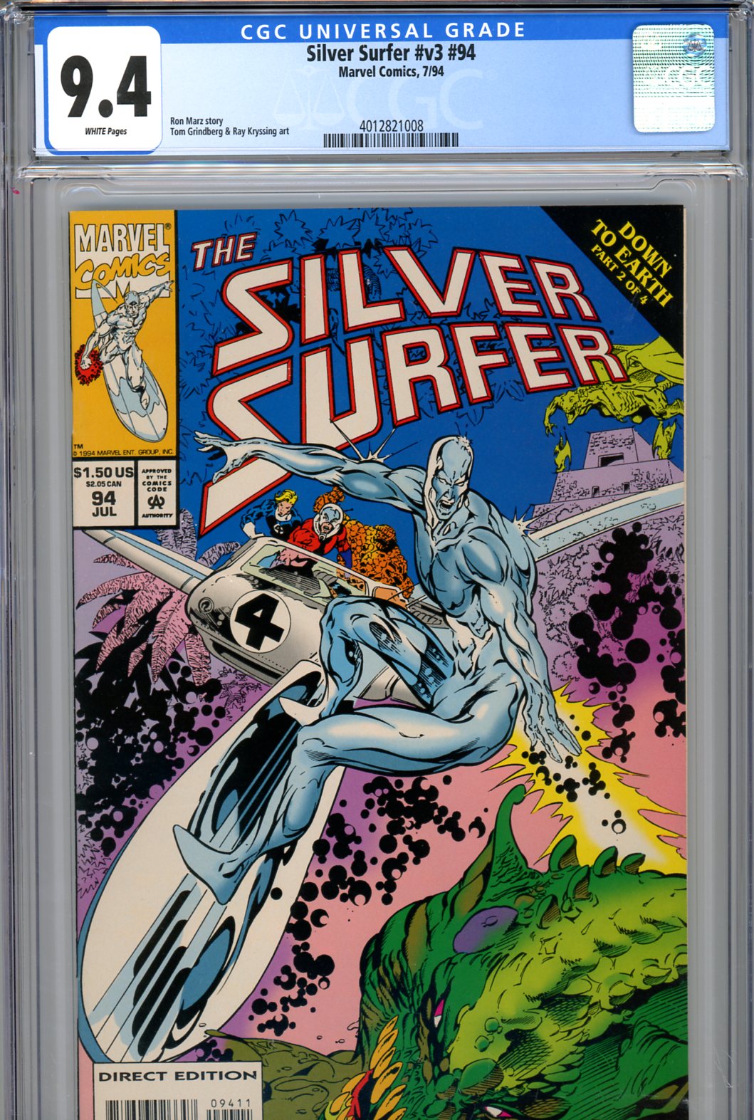 Silver Surfer Vol 3 #94 CGC 9.4 w