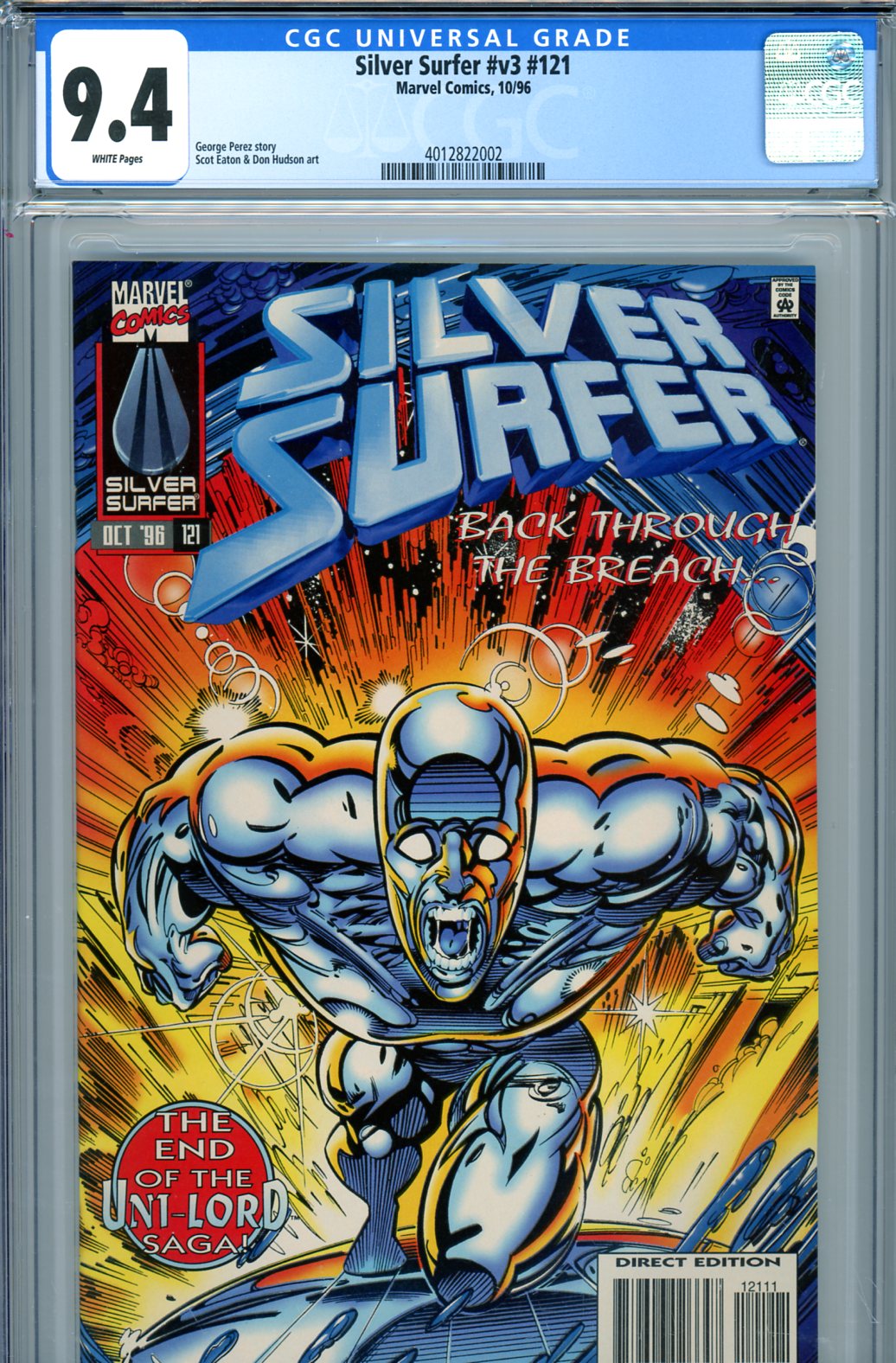 Silver Surfer Vol 3 #121 CGC 9.4 w