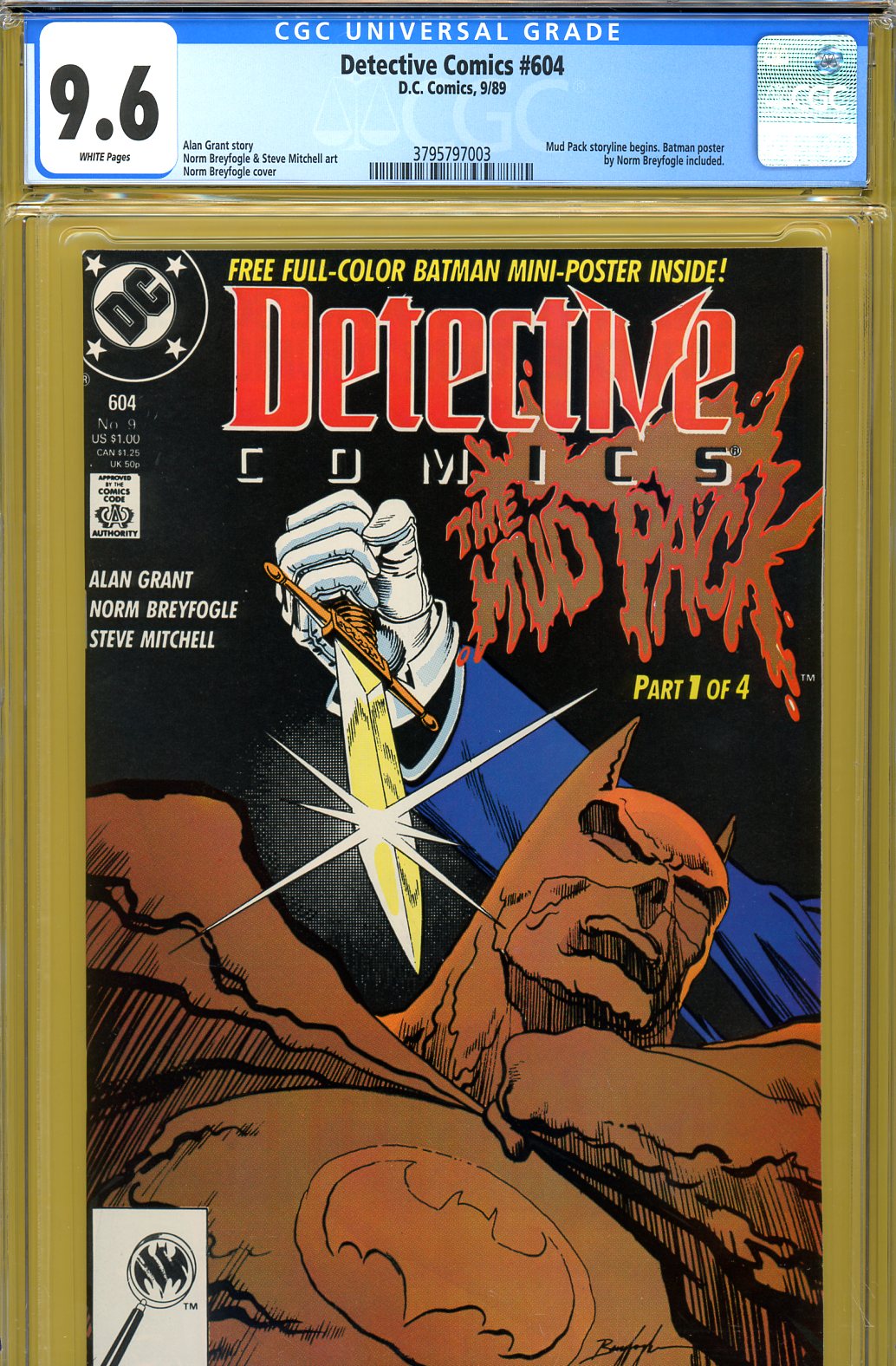 Detective Comics #604 CGC 9.6 w