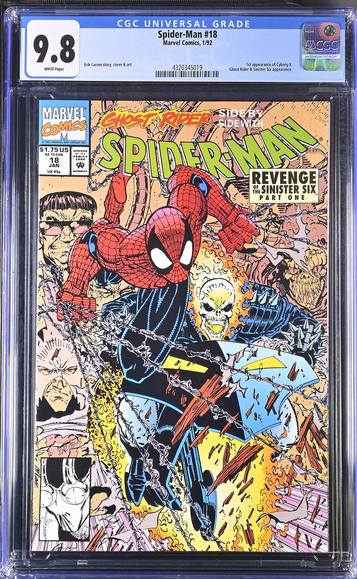 Spider-Man #18 CGC 9.8 w