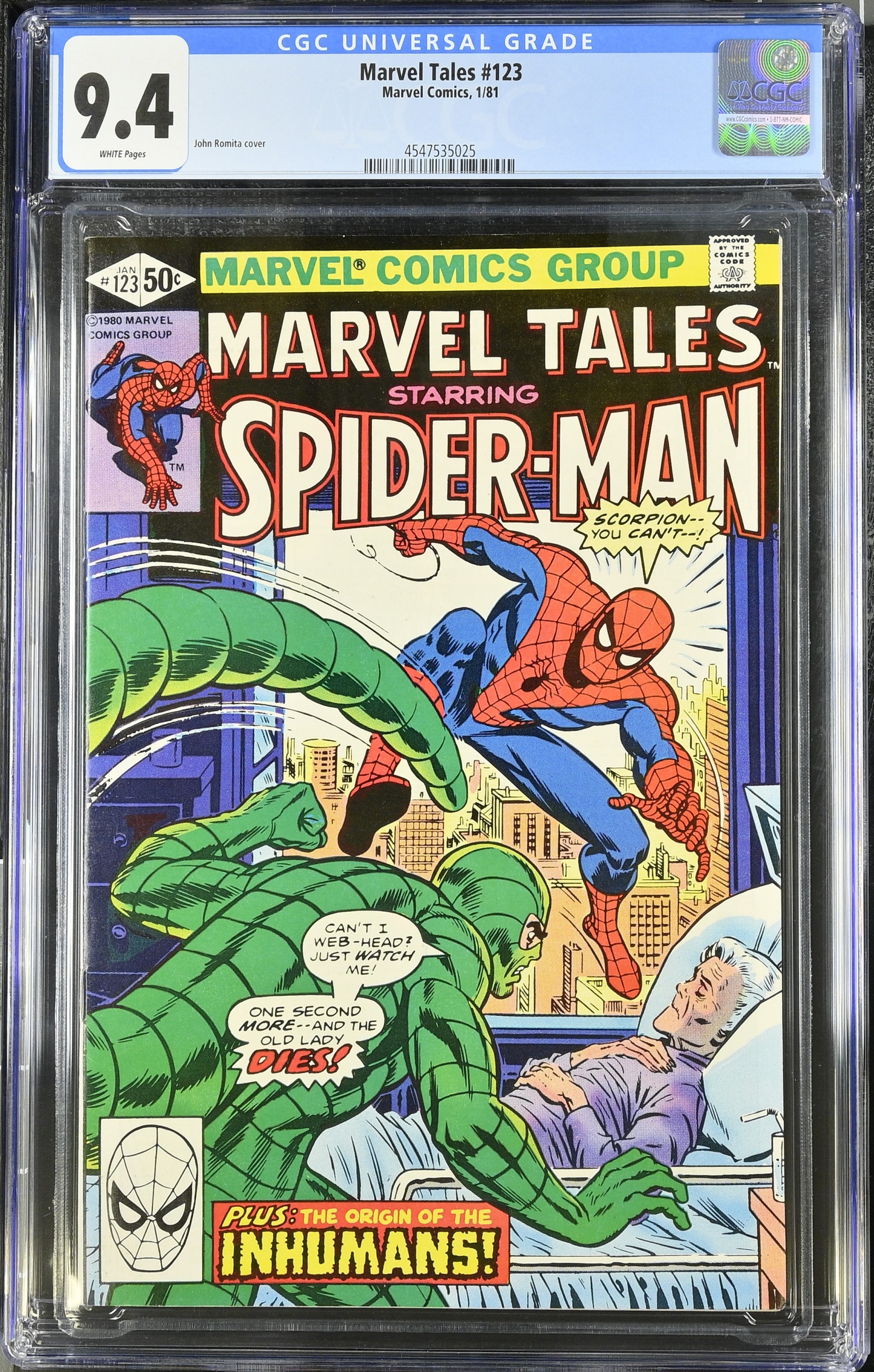 Marvel Tales #123 CGC 9.4 w