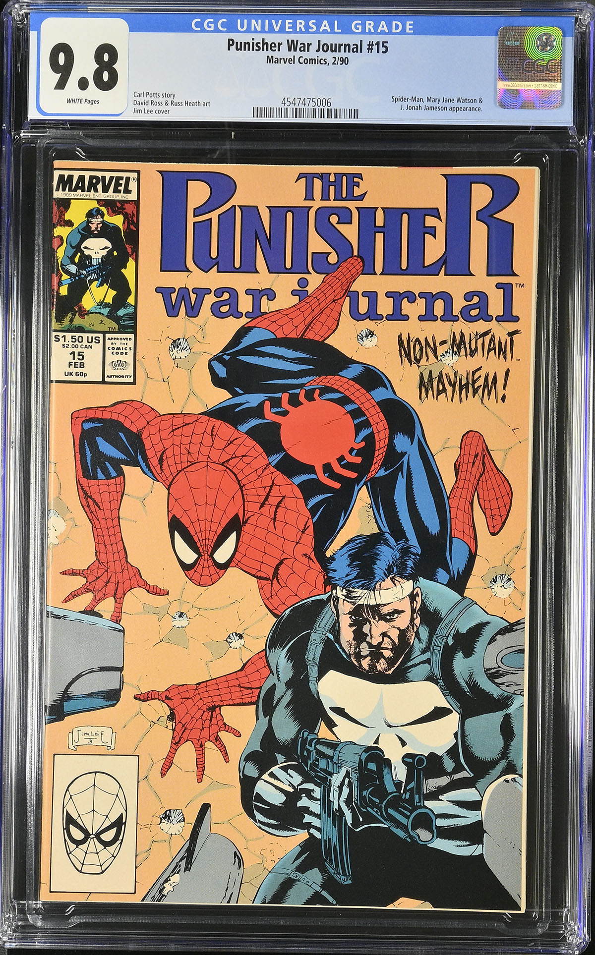 Punisher War Journal #15 CGC 9.8 w