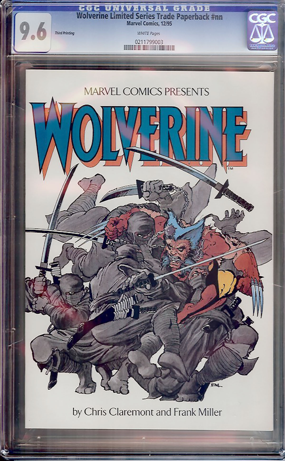 Wolverine Limited Series Trade Paperback #1 CGC 9.6 w 3rd Printing