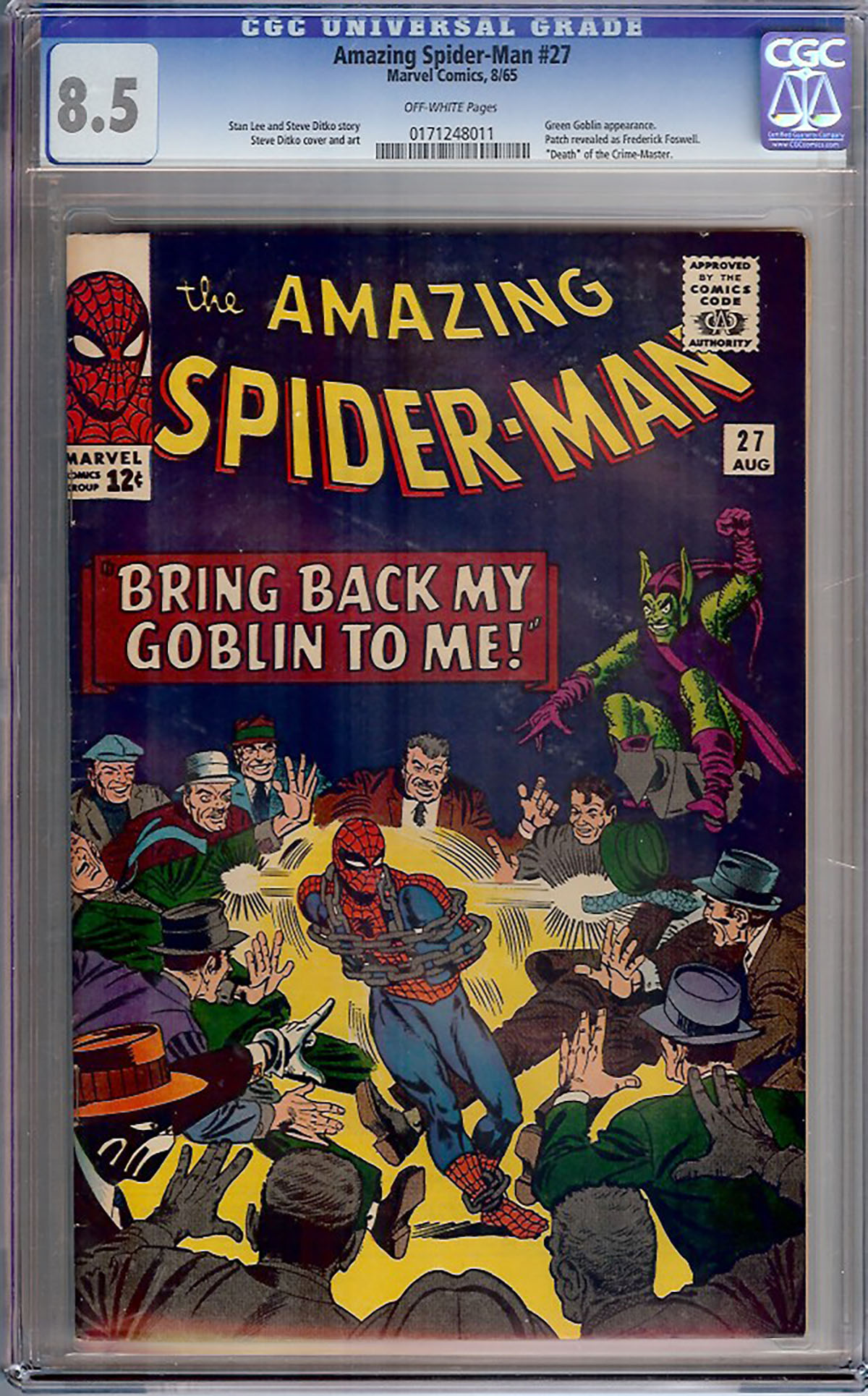 Amazing Spider-Man #27 CGC 8.5 ow